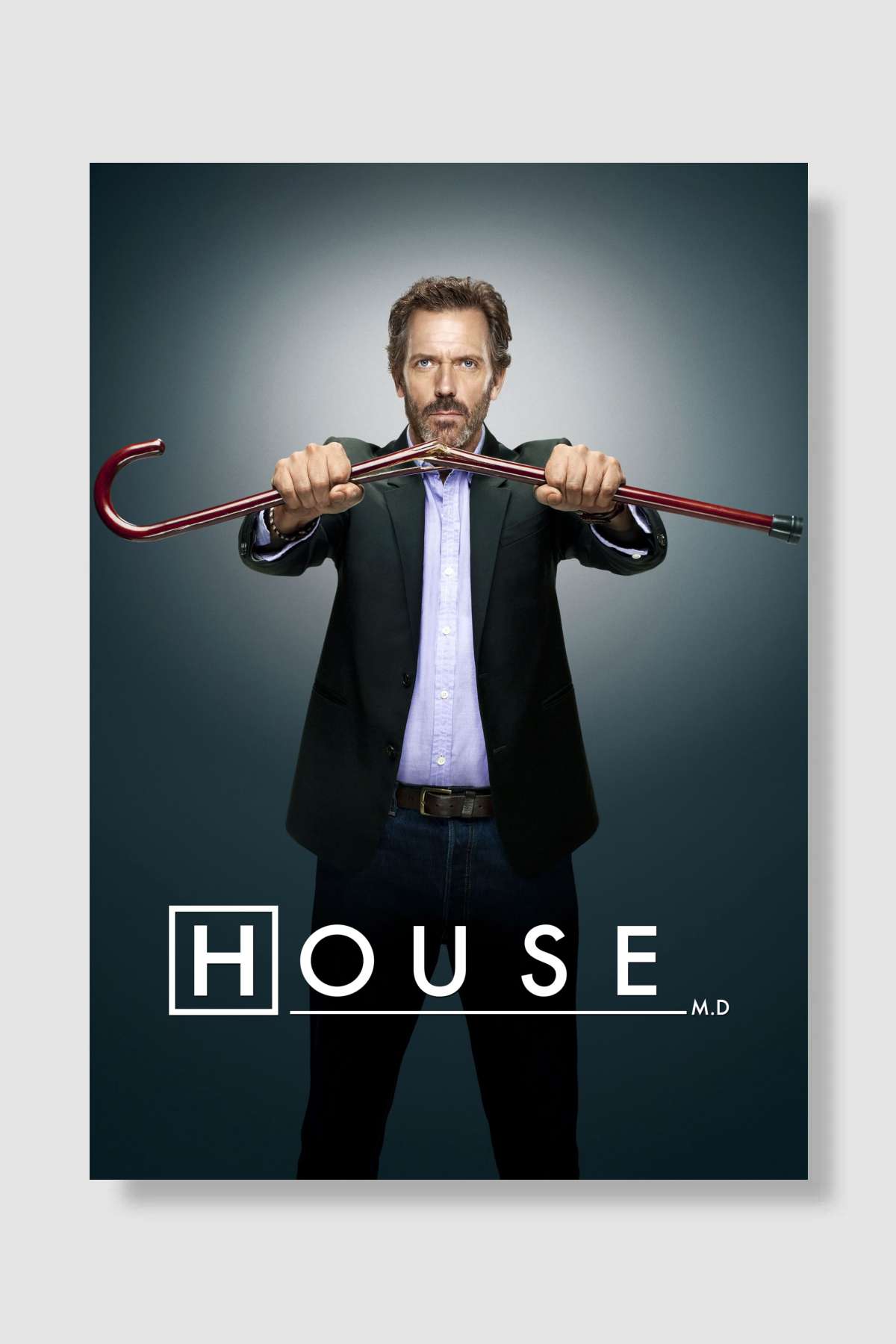 House, M.D. - House Dizi Poster Çerçevesiz Yüksek Kalite Dizi Afiş Duvar Poster