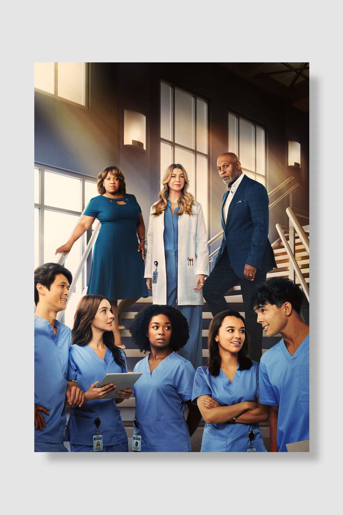 Grey's Anatomy Dizi Poster Çerçevesiz Yüksek Kalite Dizi Afiş Duvar Poster