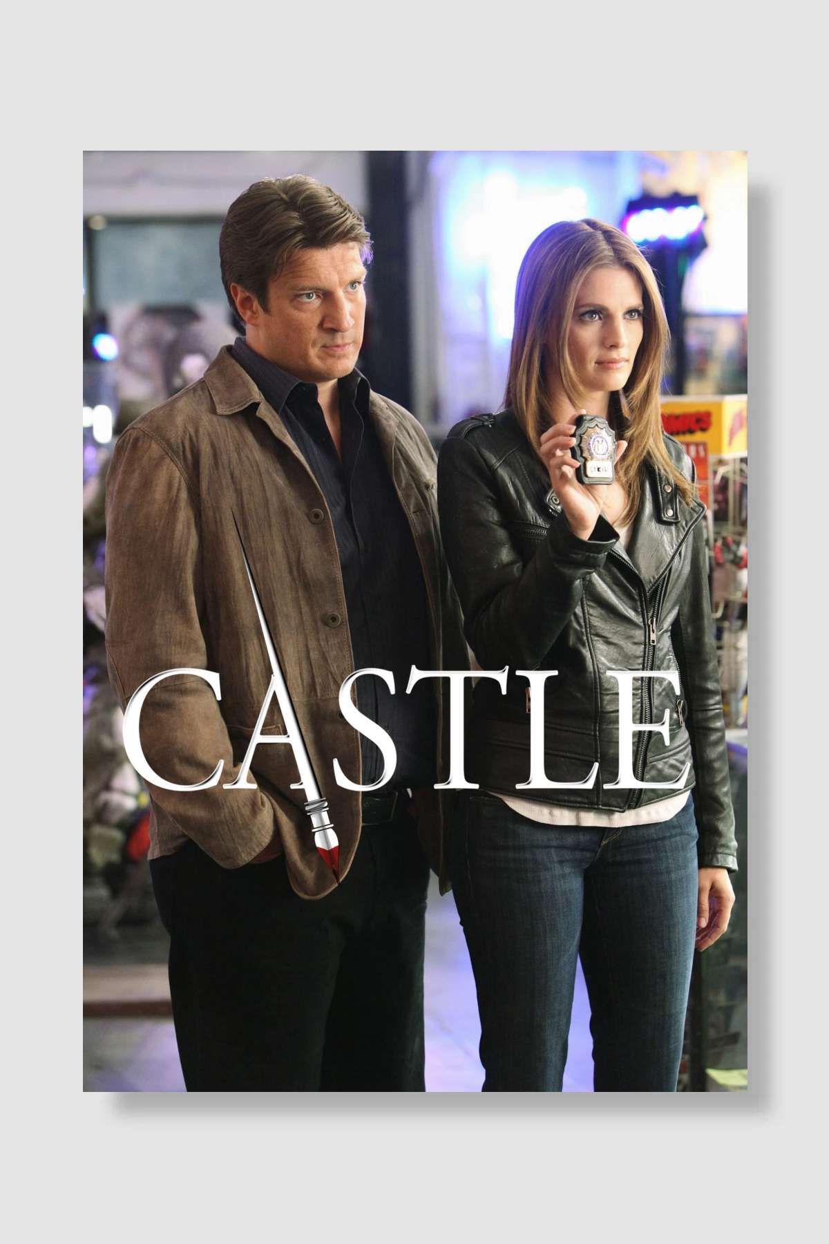 Castle Dizi Poster Çerçevesiz Yüksek Kalite Dizi Afiş Duvar Poster