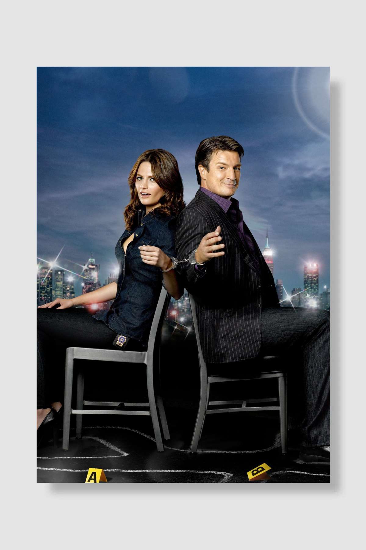 Castle Dizi Poster Çerçevesiz Yüksek Kalite Dizi Afiş Duvar Poster