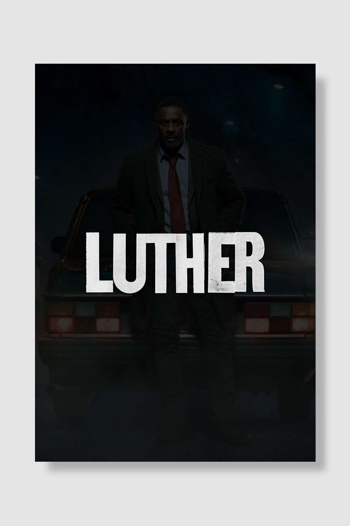 Luther Dizi Poster Çerçevesiz Yüksek Kalite Dizi Afiş Duvar Poster