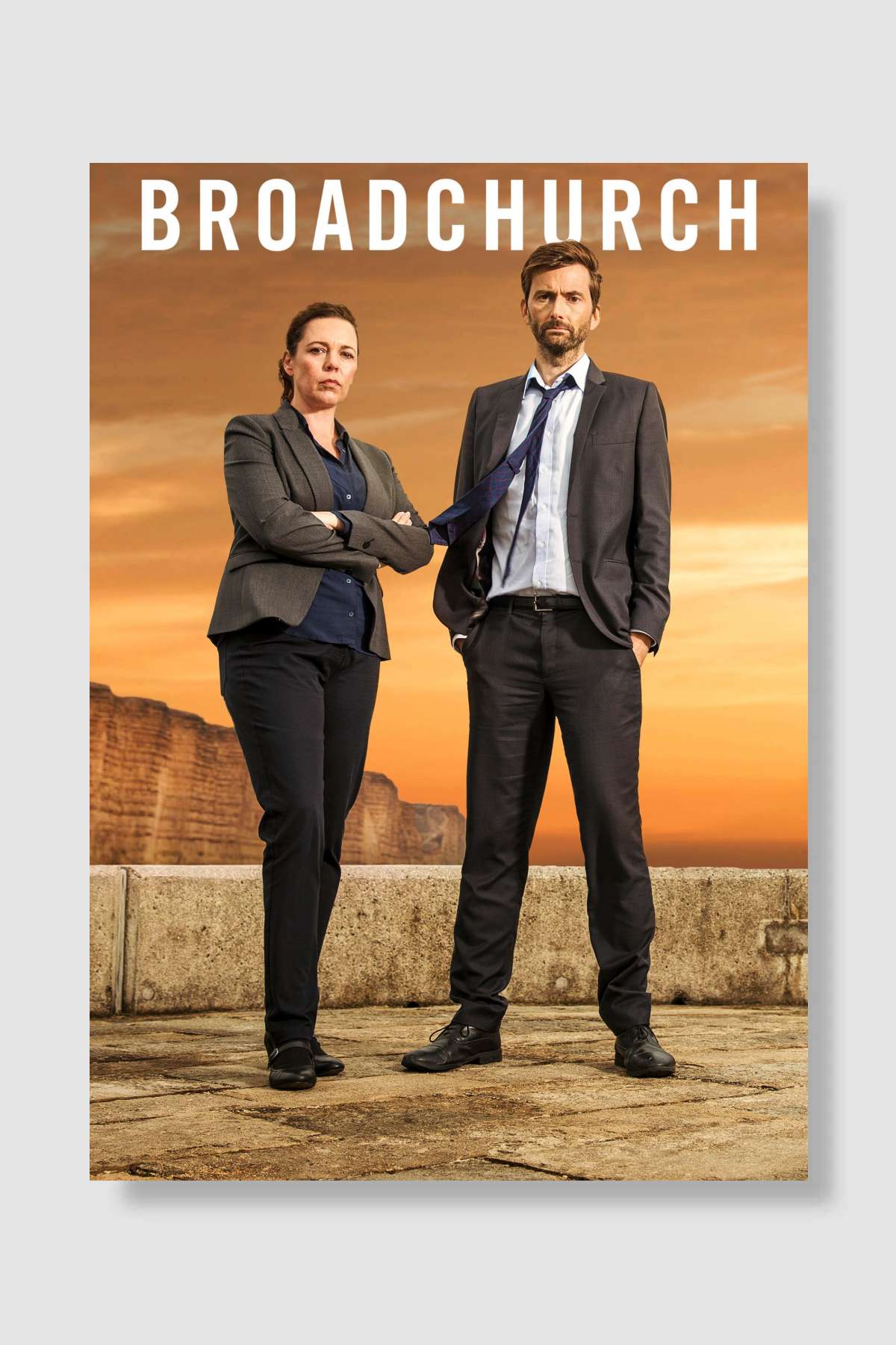Broadchurch Dizi Poster Çerçevesiz Yüksek Kalite Dizi Afiş Duvar Poster