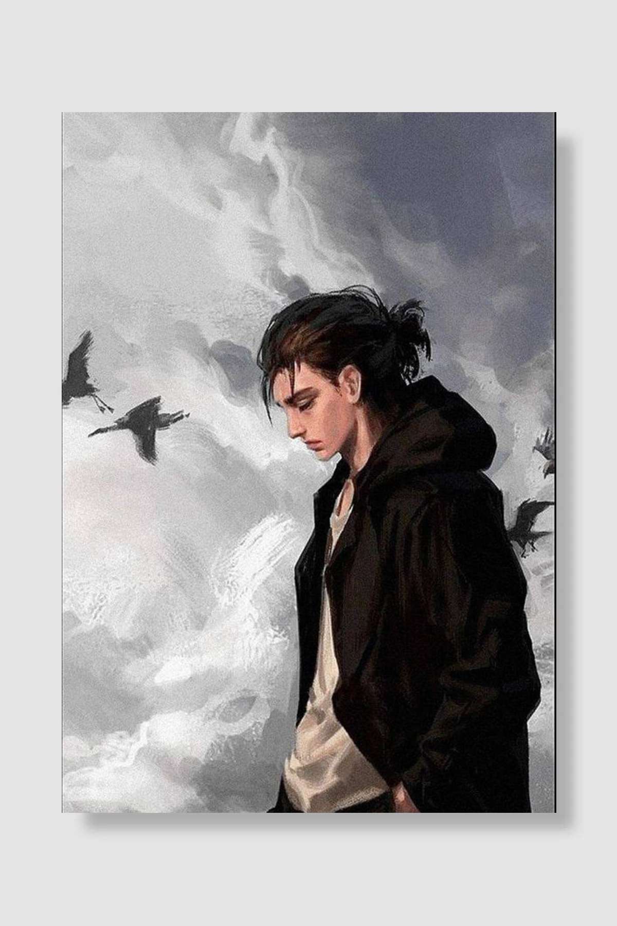 Attack on Titan - 進撃の巨人 Dizi Poster Çerçevesiz Yüksek Kalite Dizi Afiş Duvar Poster