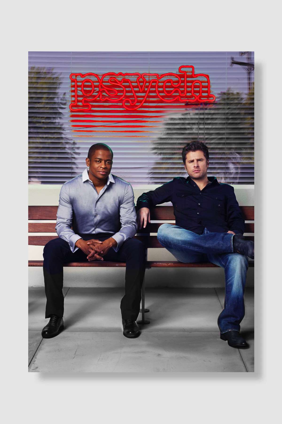 Psych Dizi Poster Çerçevesiz Yüksek Kalite Dizi Afiş Duvar Poster