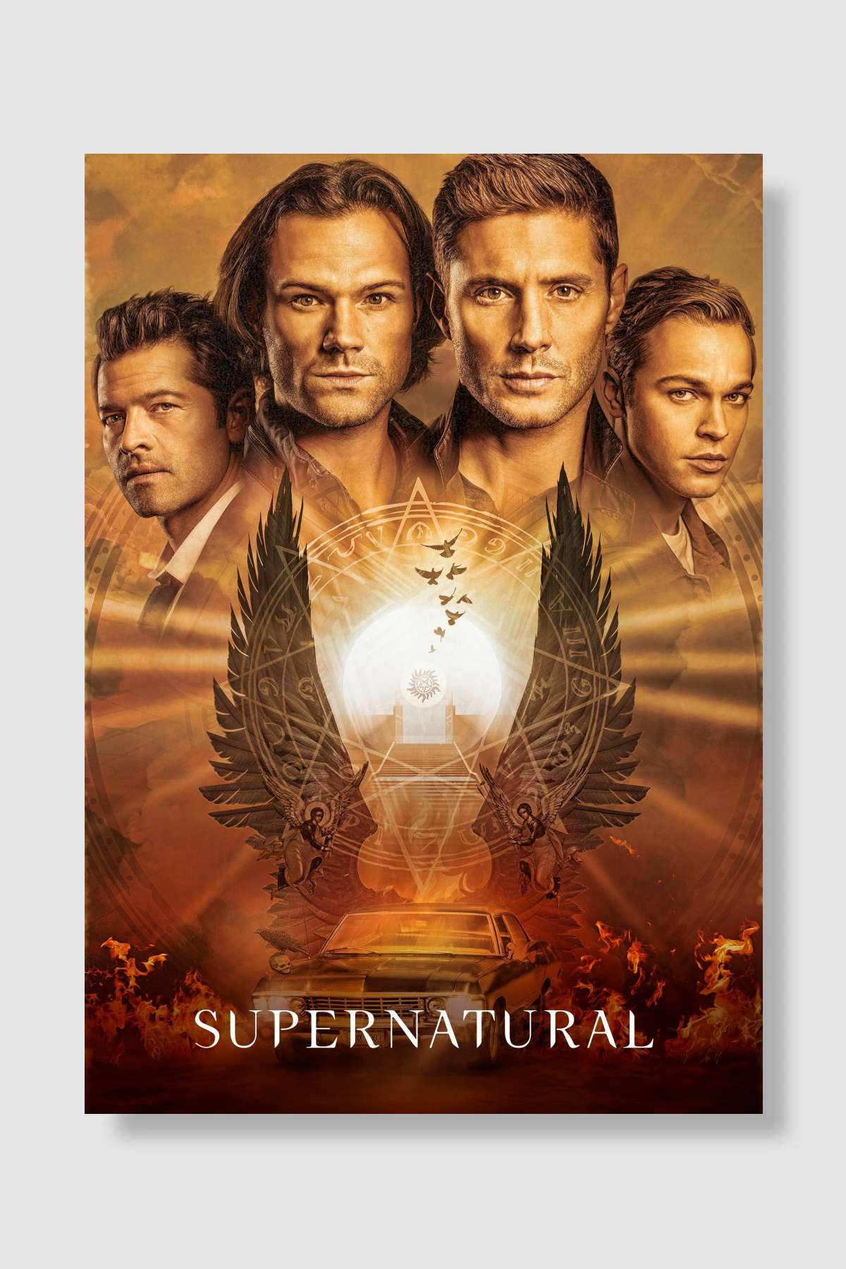 Supernatural Dizi Poster Çerçevesiz Yüksek Kalite Dizi Afiş Duvar Poster