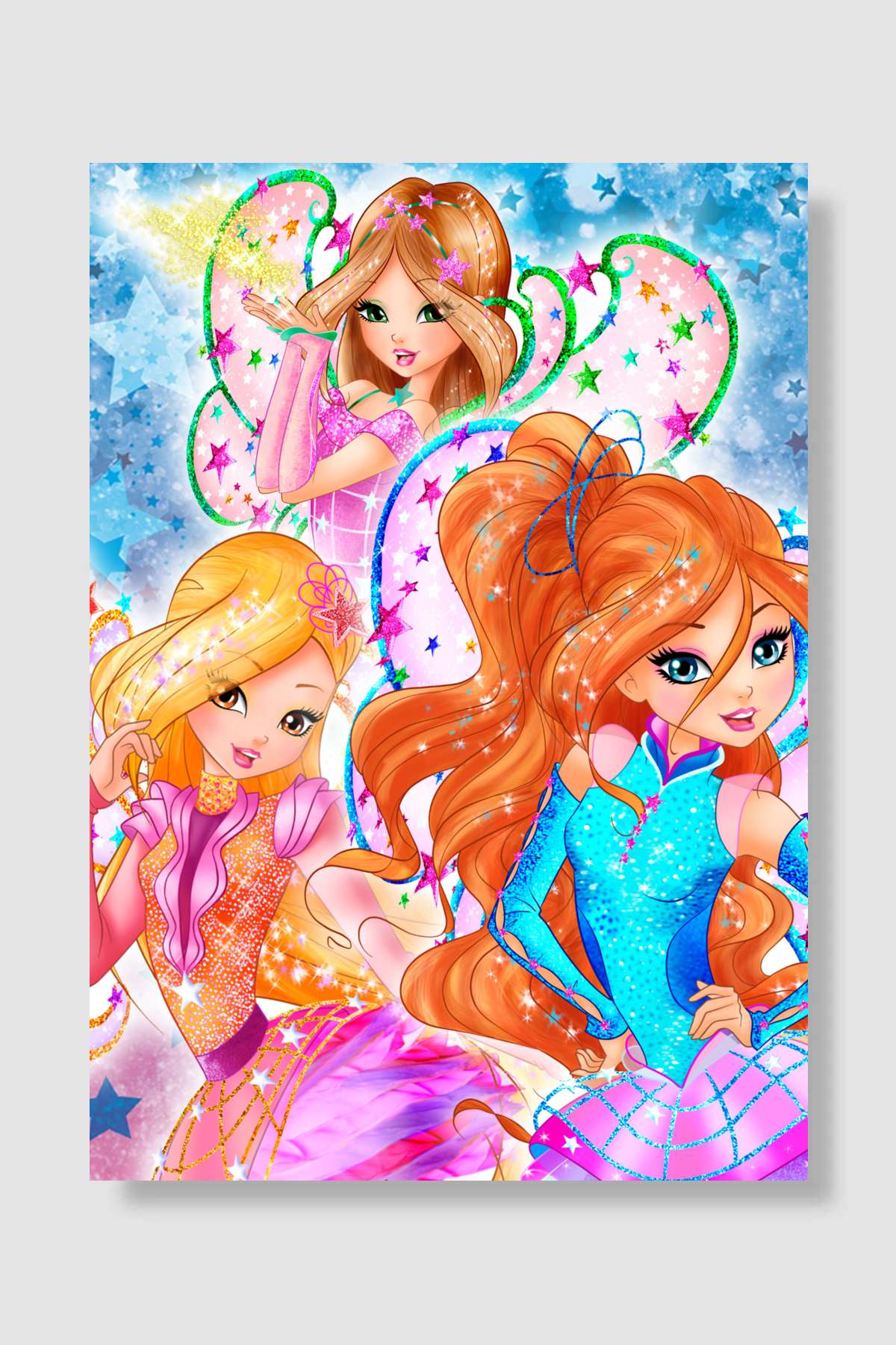 Winx Club Dizi Poster Çerçevesiz Yüksek Kalite Dizi Afiş Duvar Poster