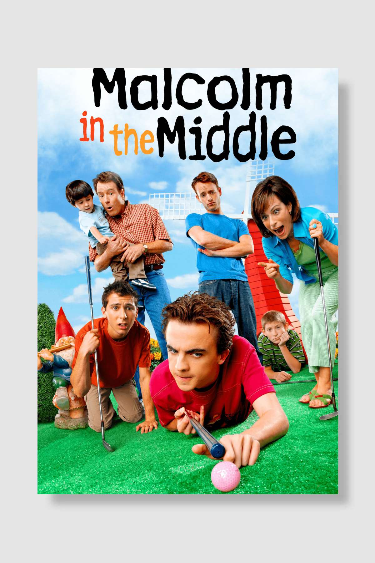 Malcolm in the Middle Dizi Poster Çerçevesiz Yüksek Kalite Dizi Afiş Duvar Poster