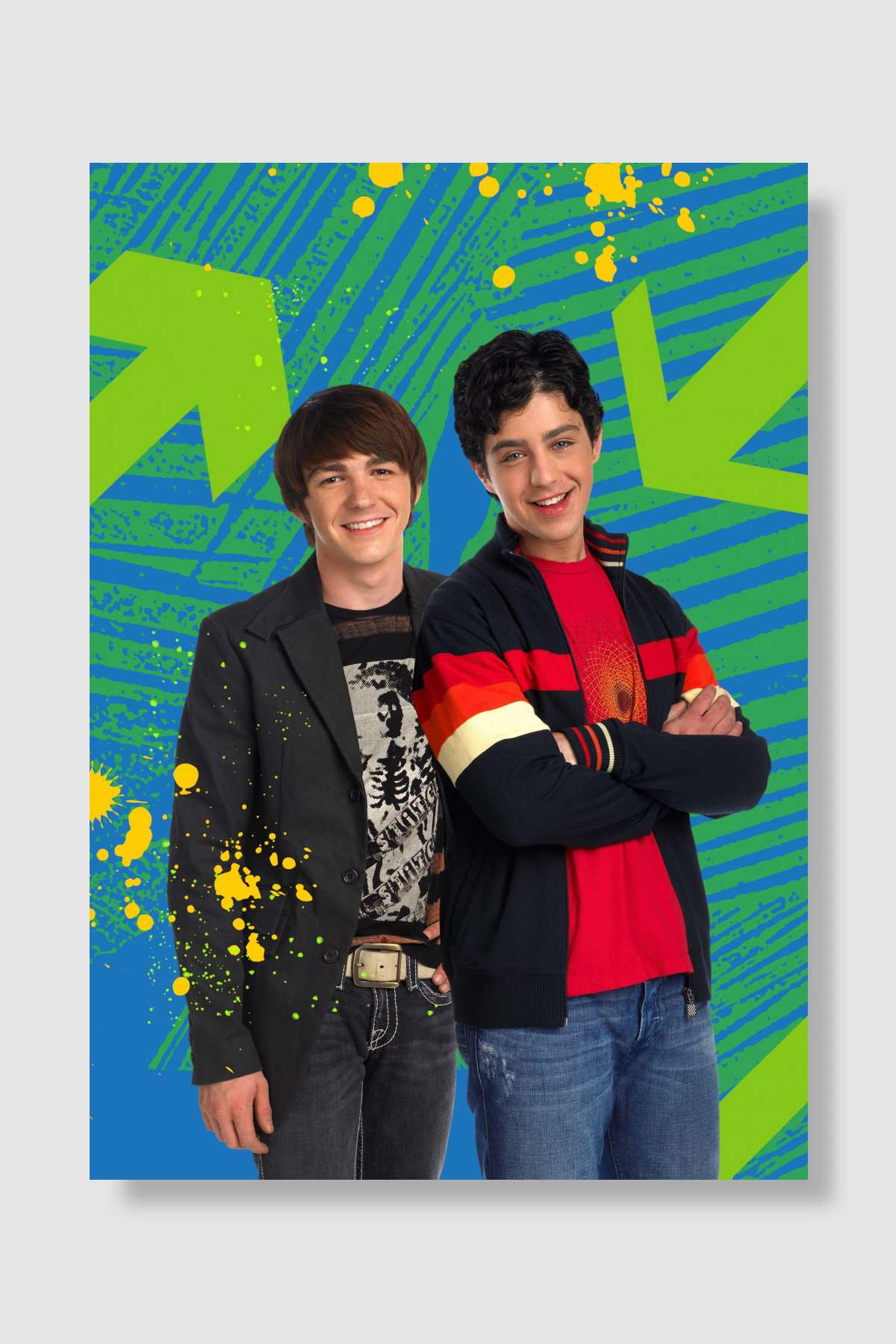 Drake & Josh Dizi Poster Çerçevesiz Yüksek Kalite Dizi Afiş Duvar Poster