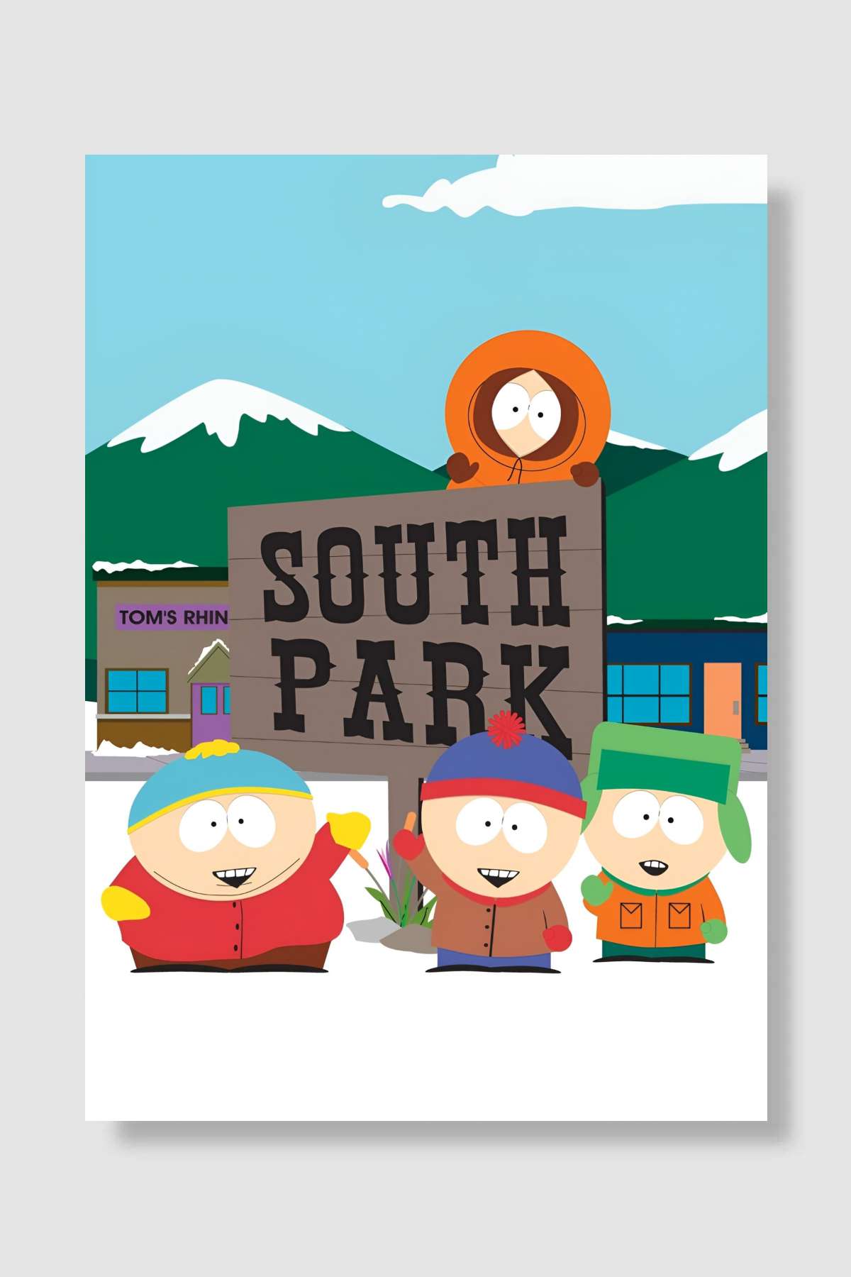 South Park Dizi Poster Çerçevesiz Yüksek Kalite Dizi Afiş Duvar Poster