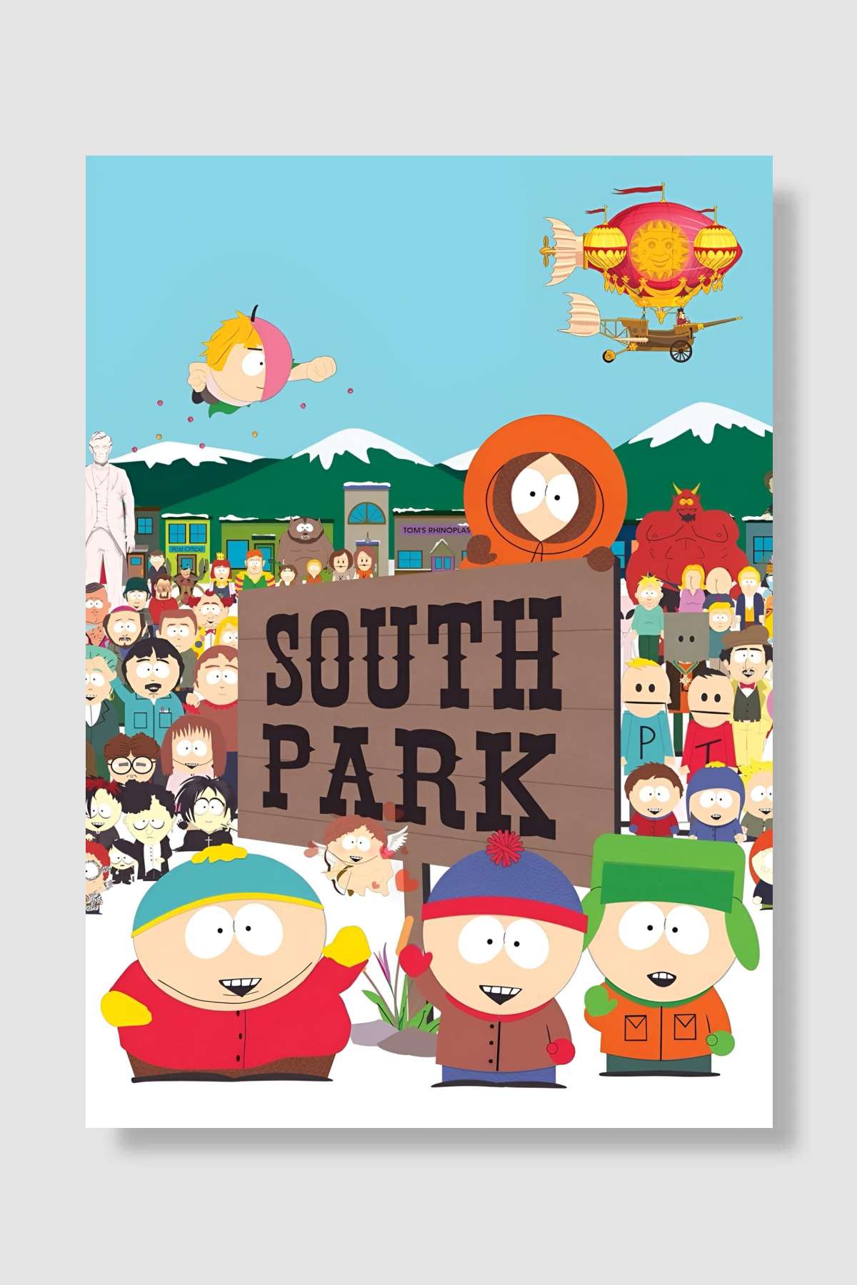 South Park Dizi Poster Çerçevesiz Yüksek Kalite Dizi Afiş Duvar Poster
