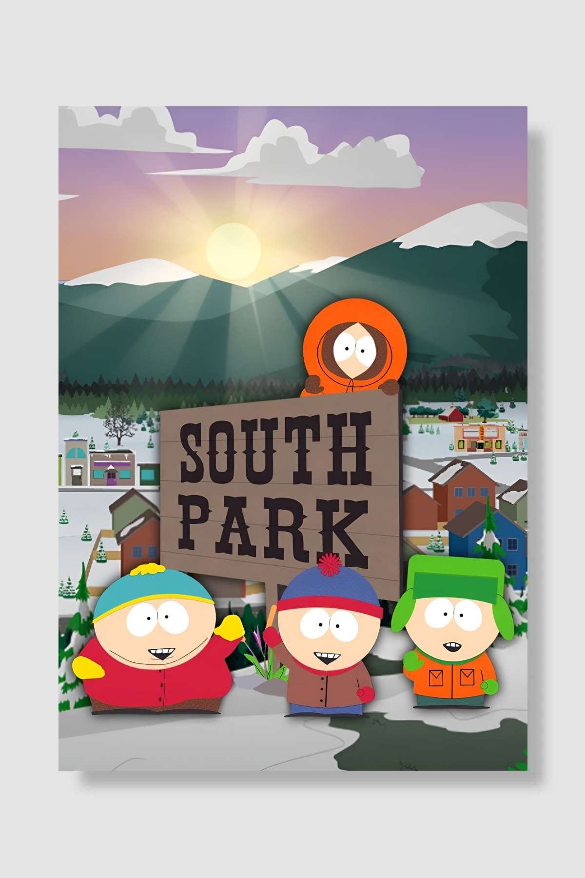 South Park Dizi Poster Çerçevesiz Yüksek Kalite Dizi Afiş Duvar Poster