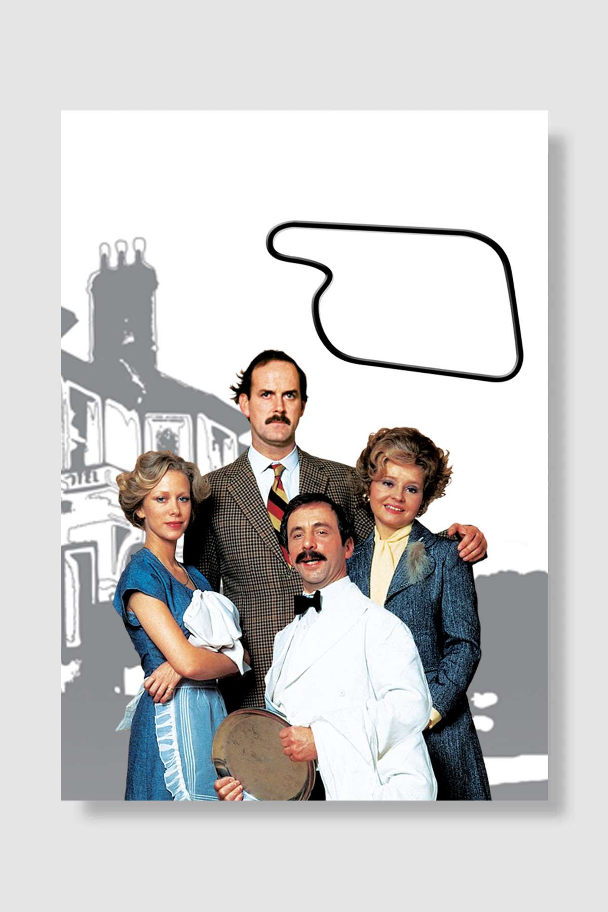 Fawlty Towers Dizi Poster Çerçevesiz Yüksek Kalite Dizi Afiş Duvar Poster