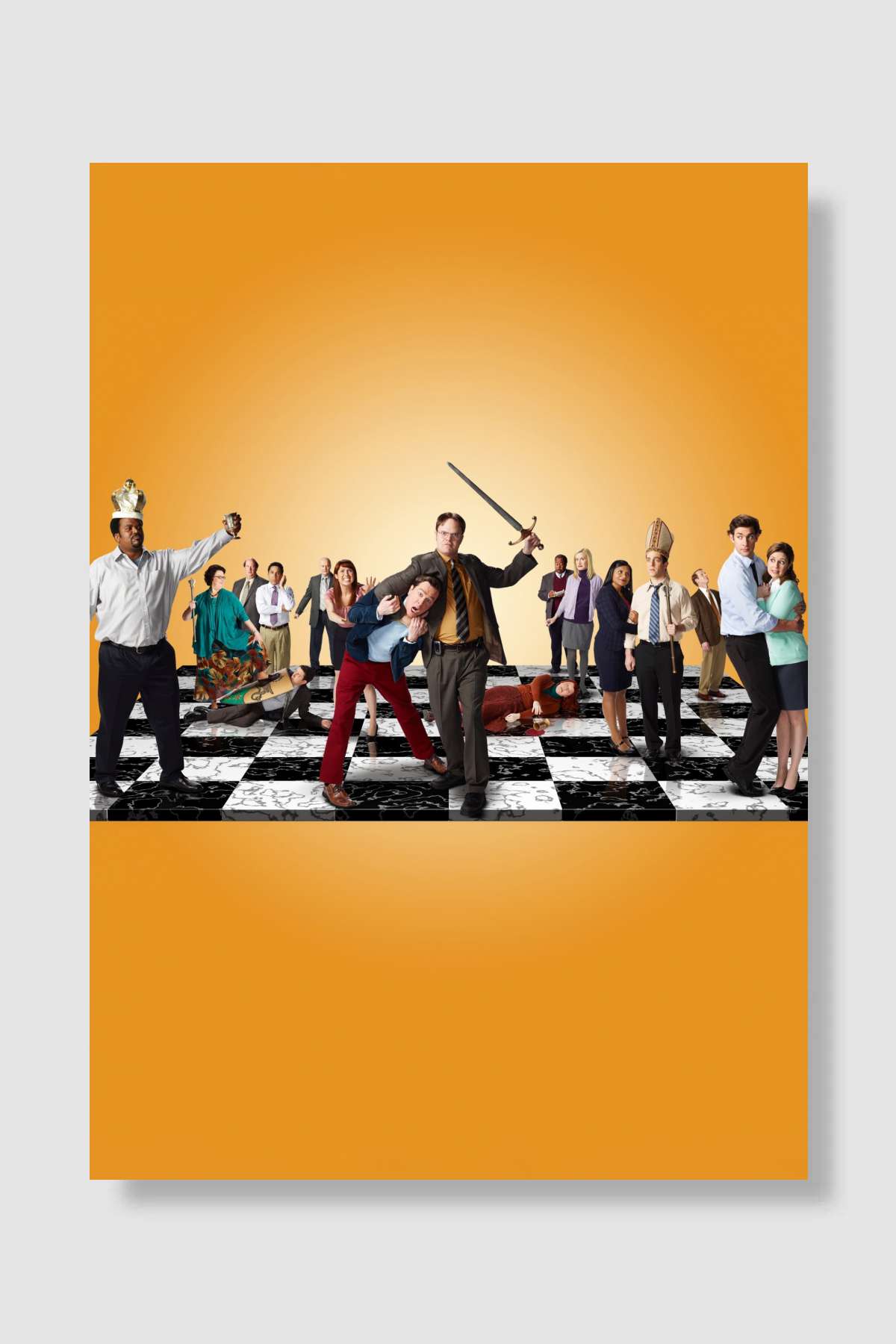 ‎Ofis‎ - The Office Dizi Poster Çerçevesiz Yüksek Kalite Dizi Afiş Duvar Poster