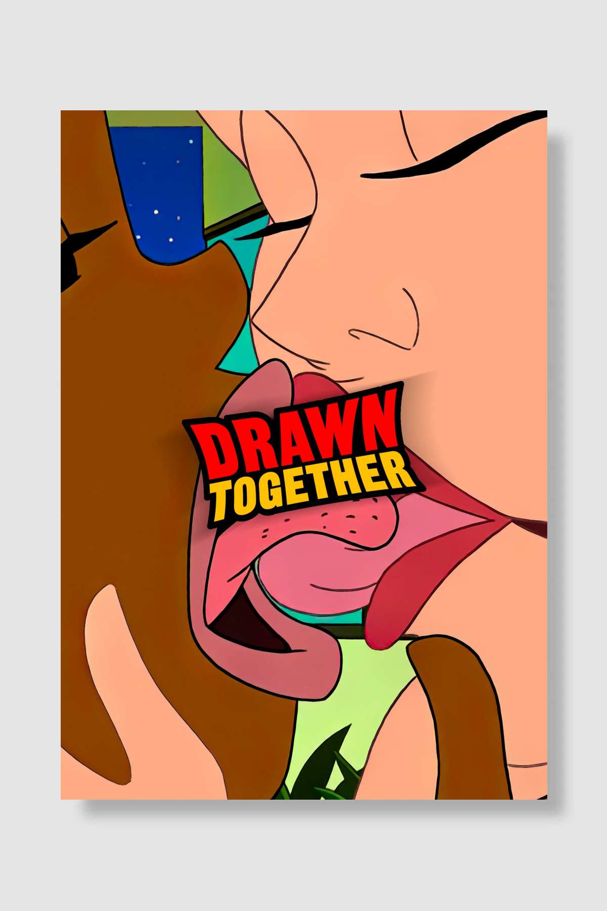 Drawn Together Dizi Poster Çerçevesiz Yüksek Kalite Dizi Afiş Duvar Poster