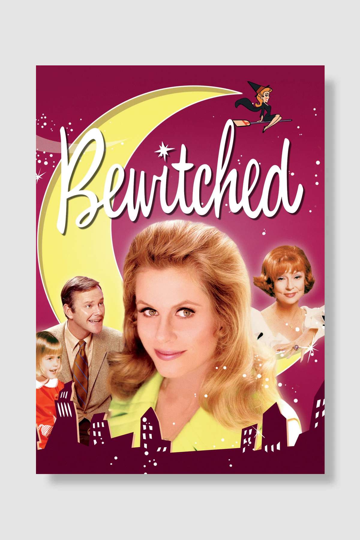 Bewitched Dizi Poster Çerçevesiz Yüksek Kalite Dizi Afiş Duvar Poster