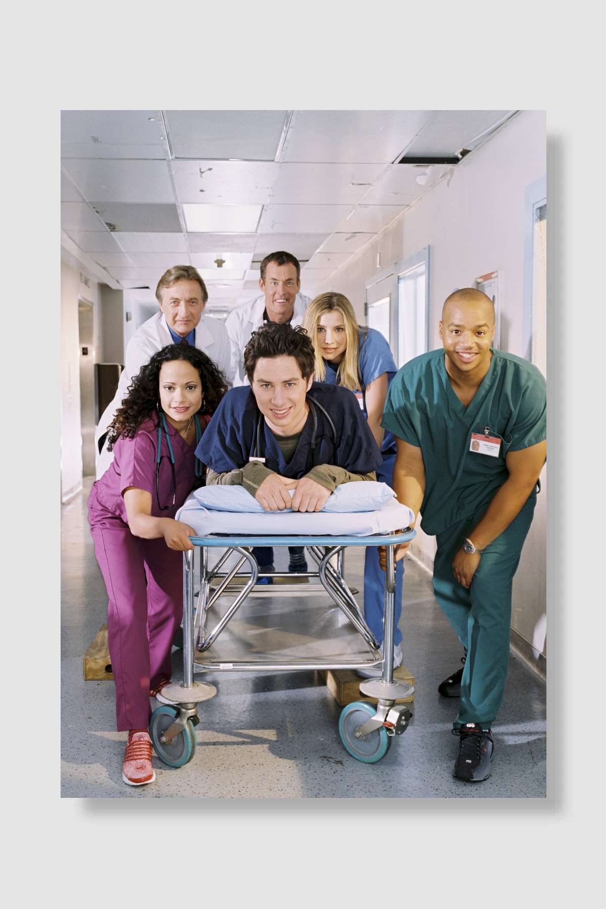 Scrubs Dizi Poster Çerçevesiz Yüksek Kalite Dizi Afiş Duvar Poster