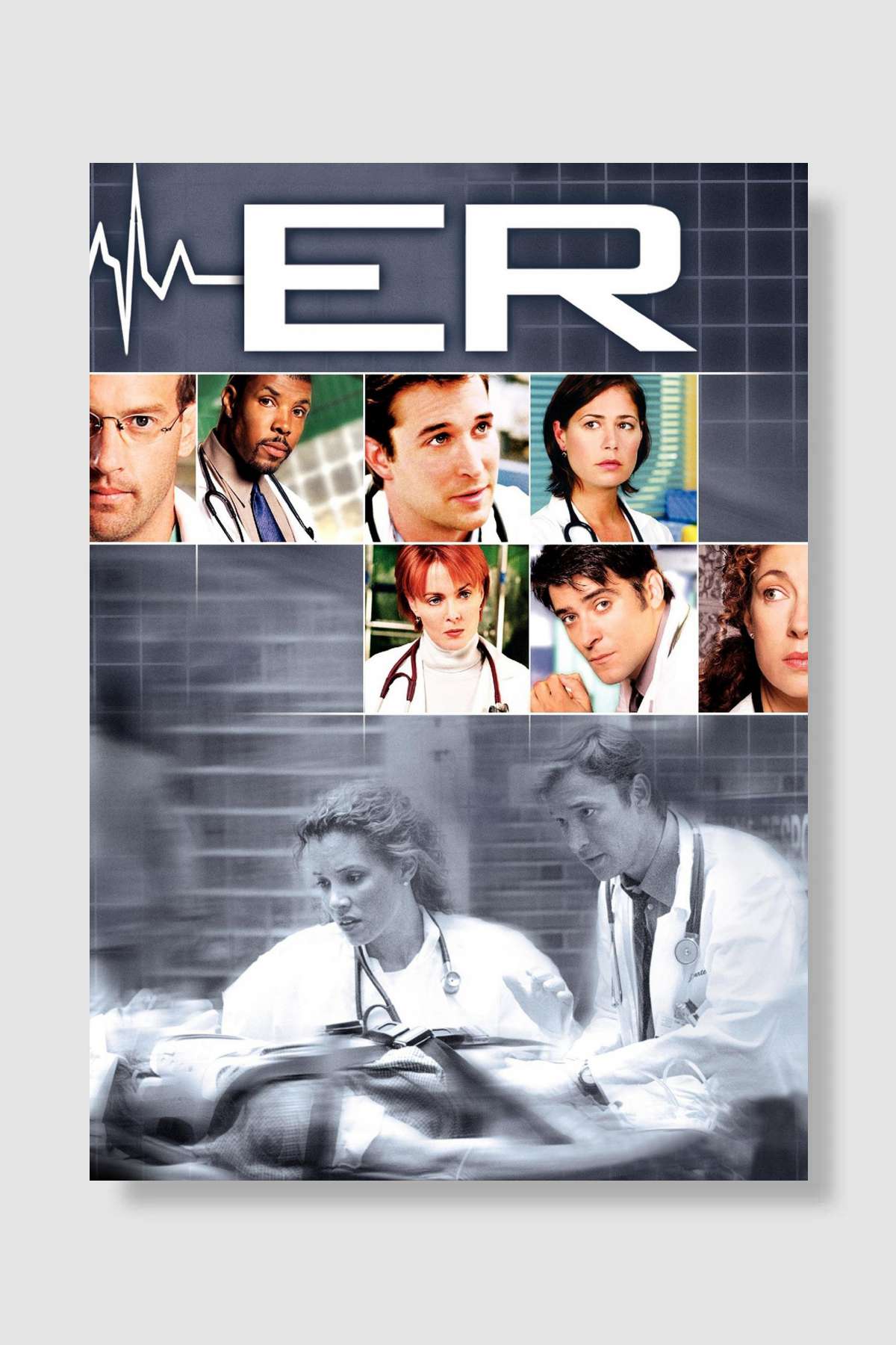 ER Dizi Poster Çerçevesiz Yüksek Kalite Dizi Afiş Duvar Poster