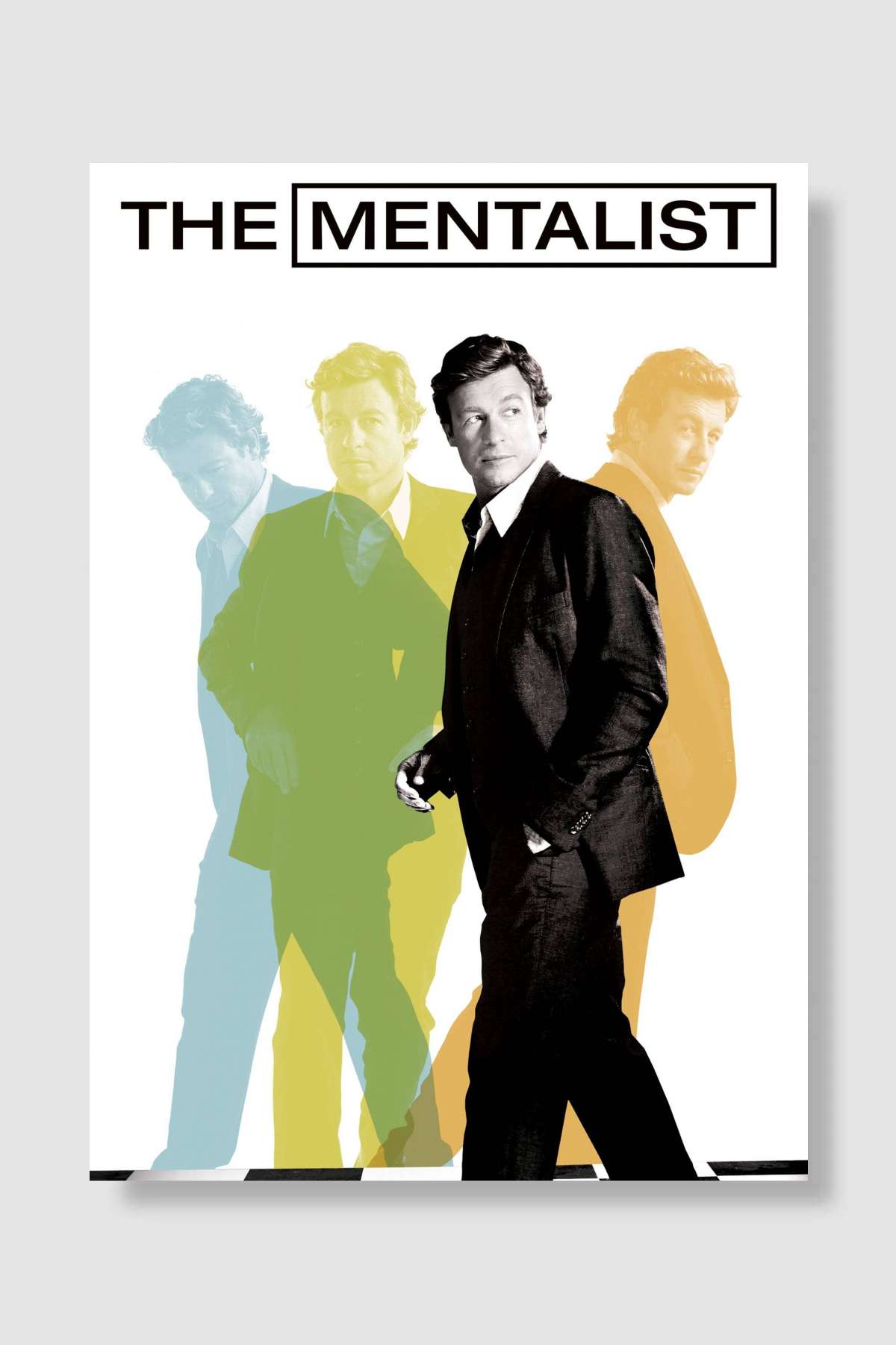 The Mentalist Dizi Poster Çerçevesiz Yüksek Kalite Dizi Afiş Duvar Poster