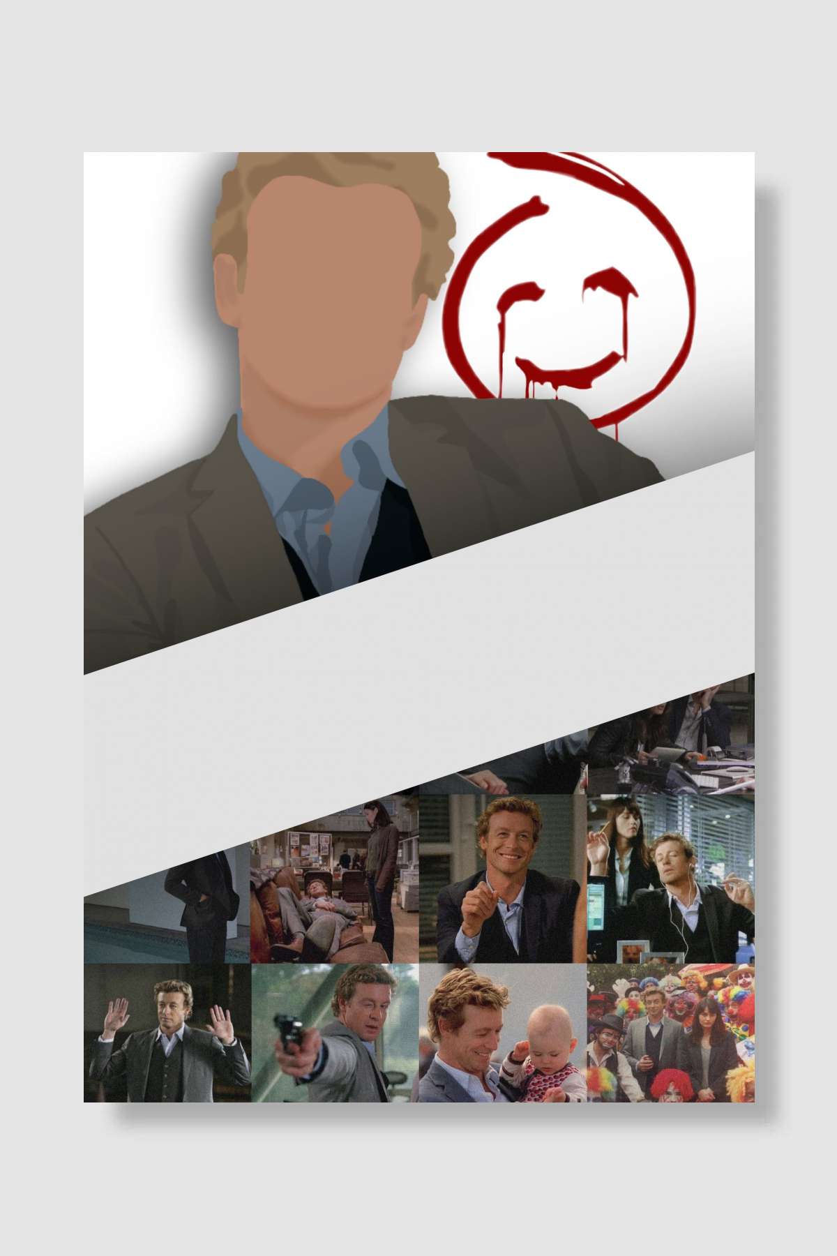 The Mentalist Dizi Poster Çerçevesiz Yüksek Kalite Dizi Afiş Duvar Poster