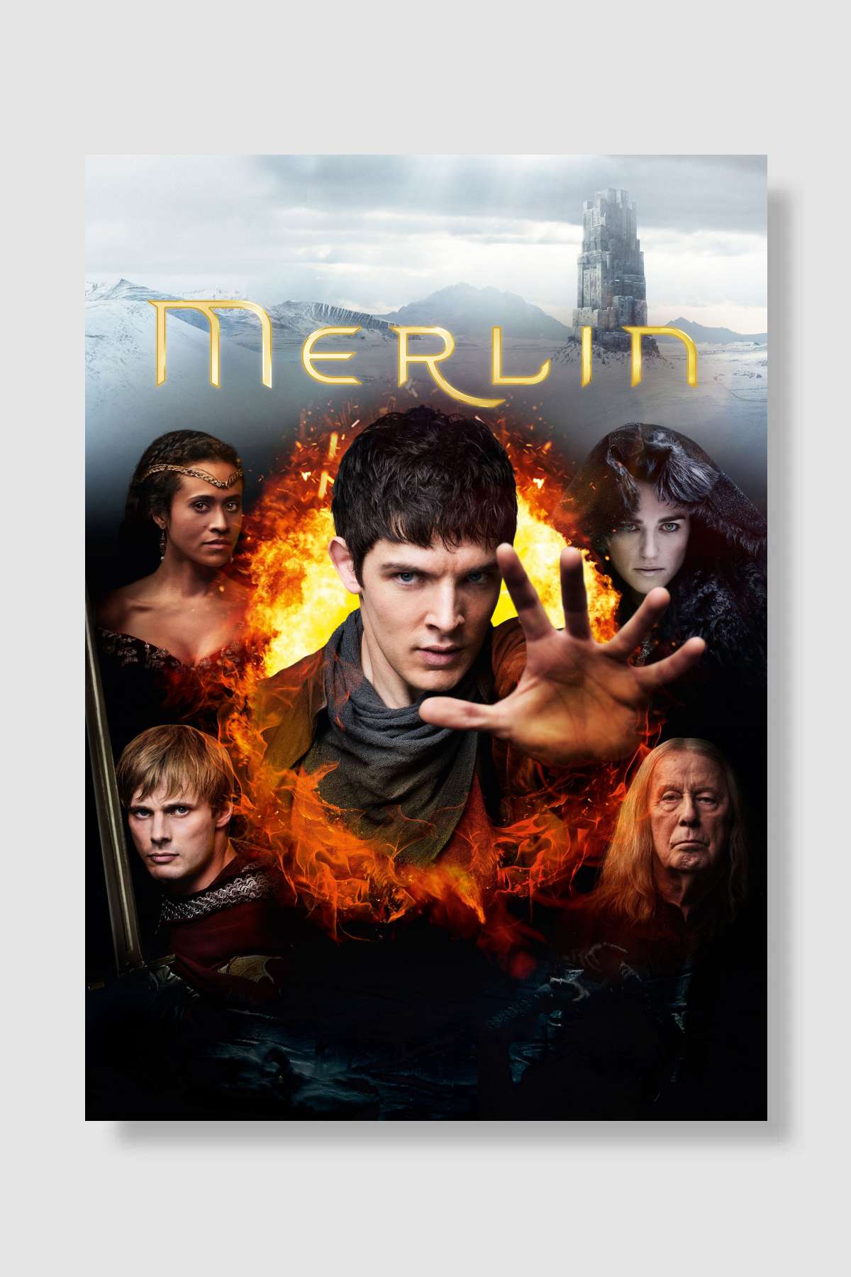 Merlin Dizi Poster Çerçevesiz Yüksek Kalite Dizi Afiş Duvar Poster