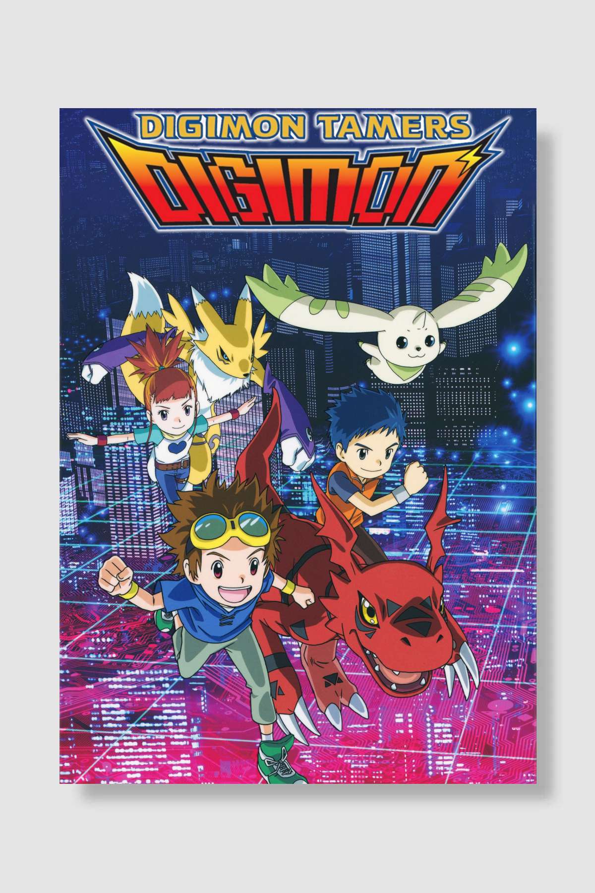 デジモンテイマーズ Dizi Poster Çerçevesiz Yüksek Kalite Dizi Afiş Duvar Poster