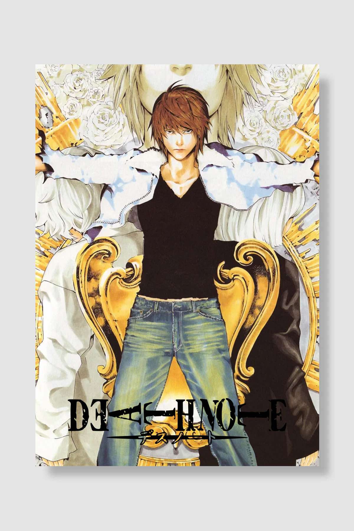 Ölüm Defteri - DEATH NOTE Dizi Poster Çerçevesiz Yüksek Kalite Dizi Afiş Duvar Poster