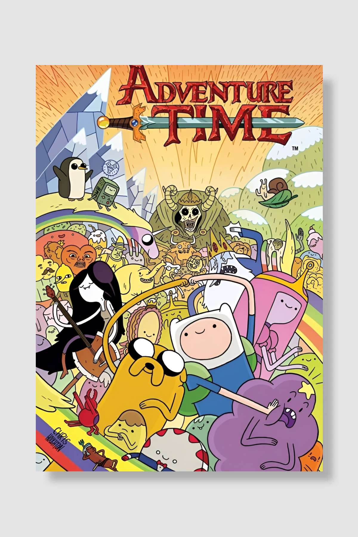 Adventure Time Dizi Poster Çerçevesiz Yüksek Kalite Dizi Afiş Duvar Poster
