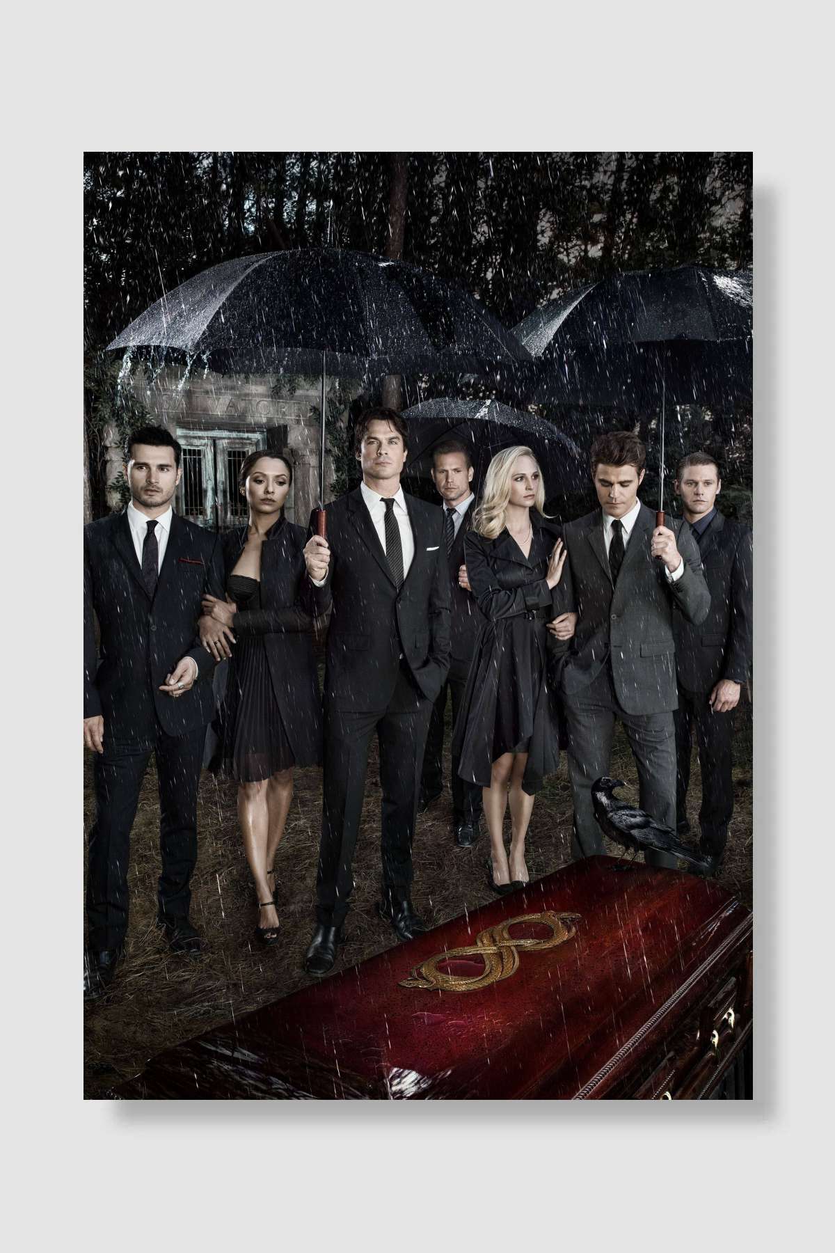 The Vampire Diaries Dizi Poster Çerçevesiz Yüksek Kalite Dizi Afiş Duvar Poster
