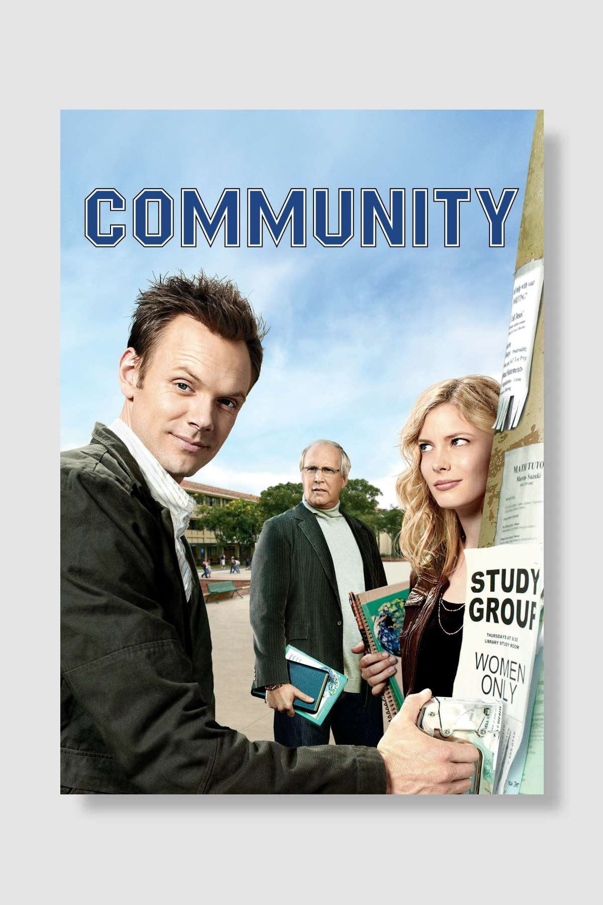 Community Dizi Poster Çerçevesiz Yüksek Kalite Dizi Afiş Duvar Poster