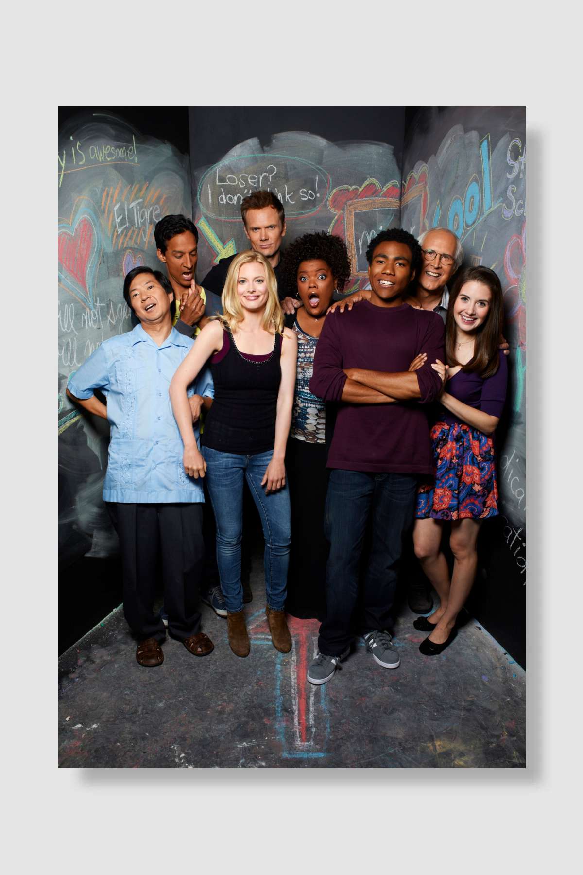 Community Dizi Poster Çerçevesiz Yüksek Kalite Dizi Afiş Duvar Poster