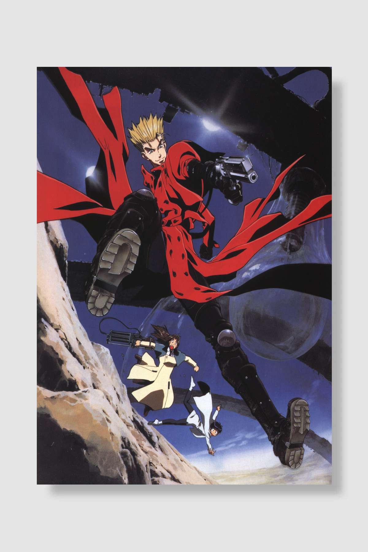 Trigun - TRIGUN Dizi Poster Çerçevesiz Yüksek Kalite Dizi Afiş Duvar Poster