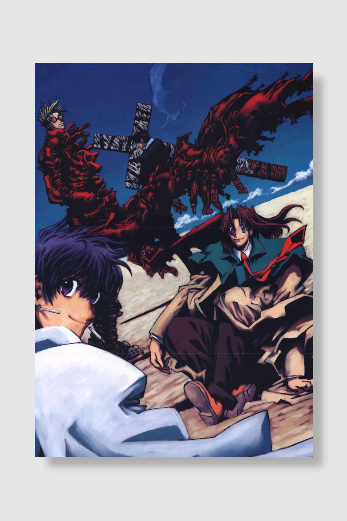 Trigun - TRIGUN Dizi Poster Çerçevesiz Yüksek Kalite Dizi Afiş Duvar Poster