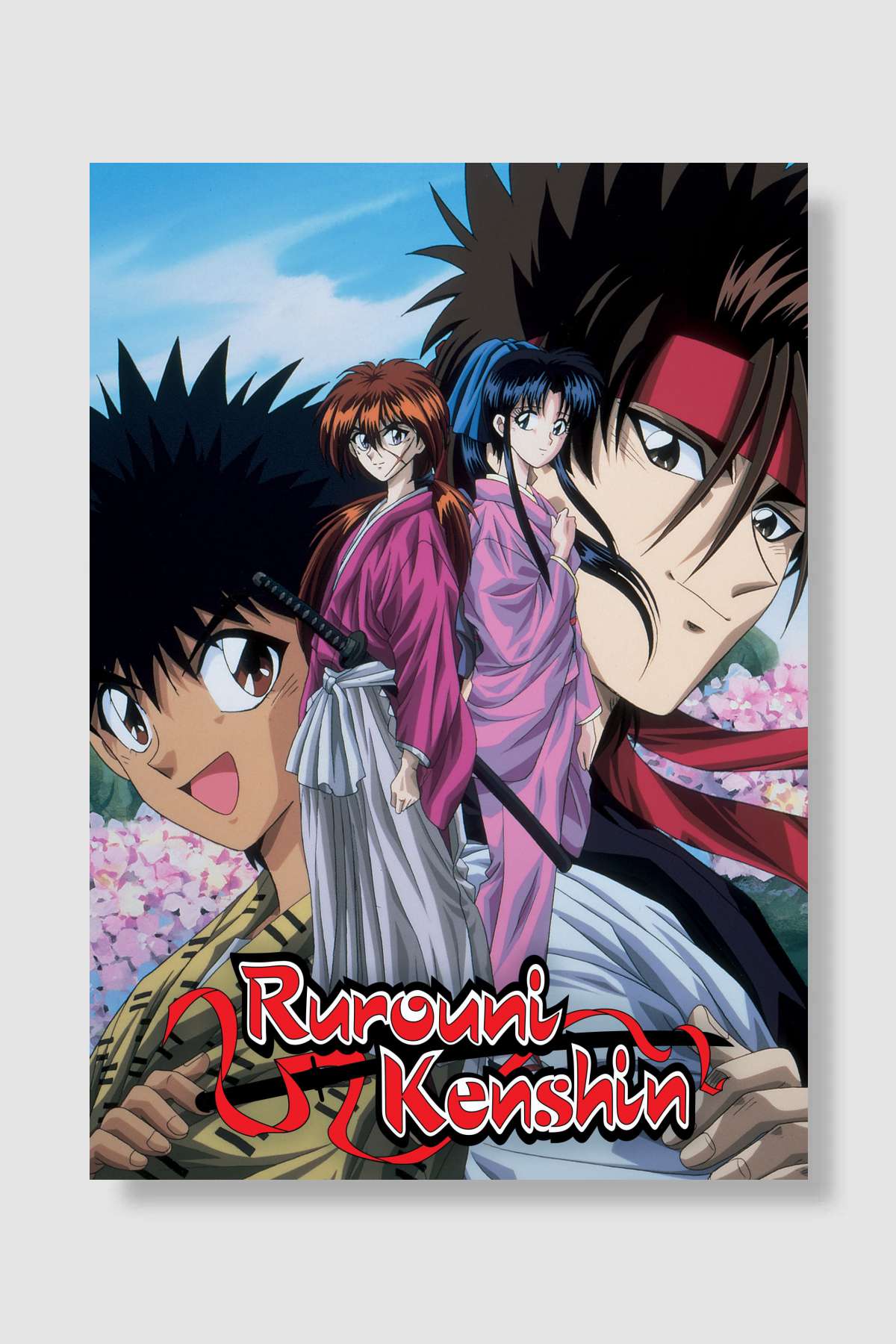 るろうに剣心 明治剣客浪漫譚 Dizi Poster Çerçevesiz Yüksek Kalite Dizi Afiş Duvar Poster