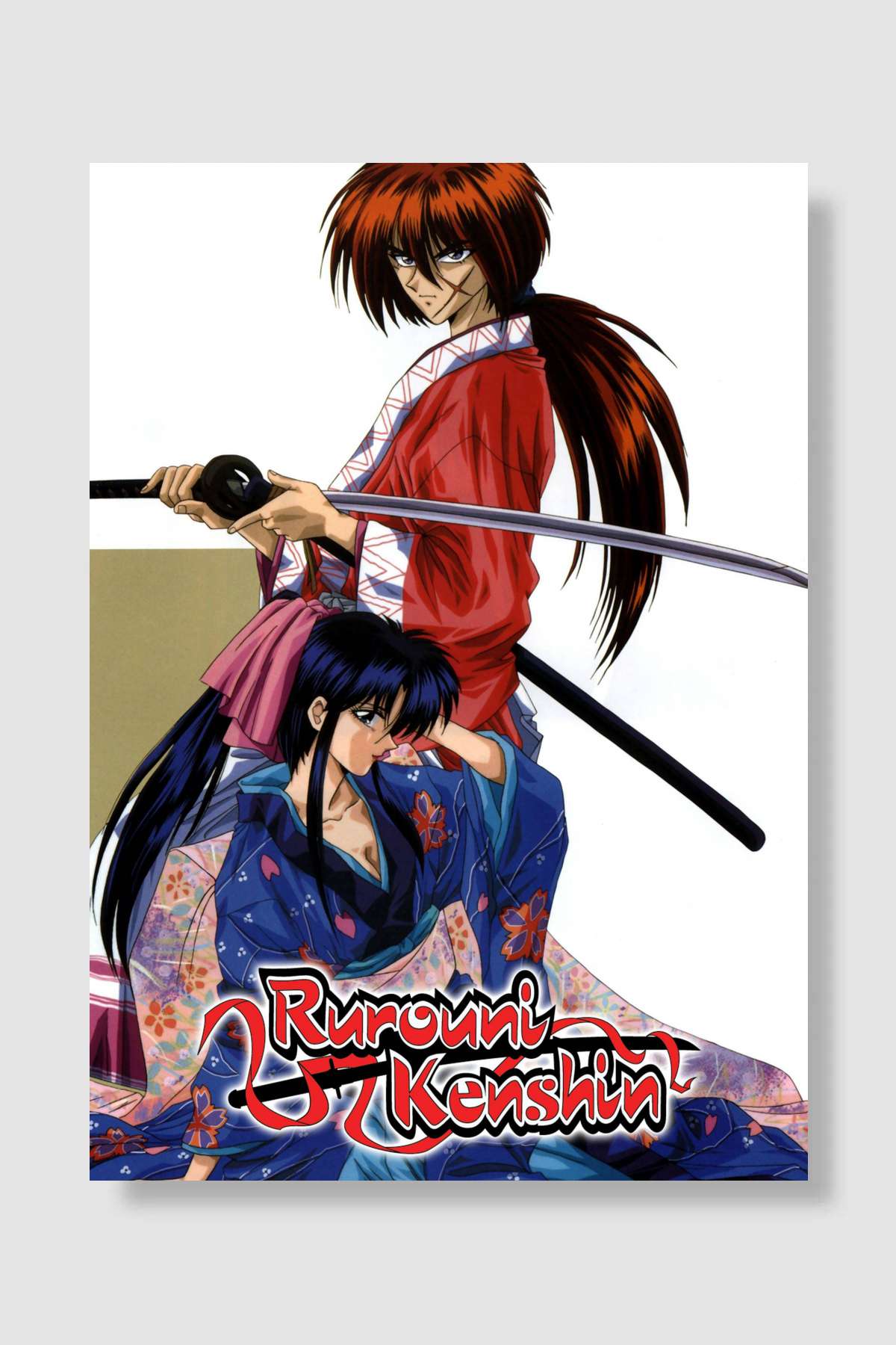 るろうに剣心 明治剣客浪漫譚 Dizi Poster Çerçevesiz Yüksek Kalite Dizi Afiş Duvar Poster