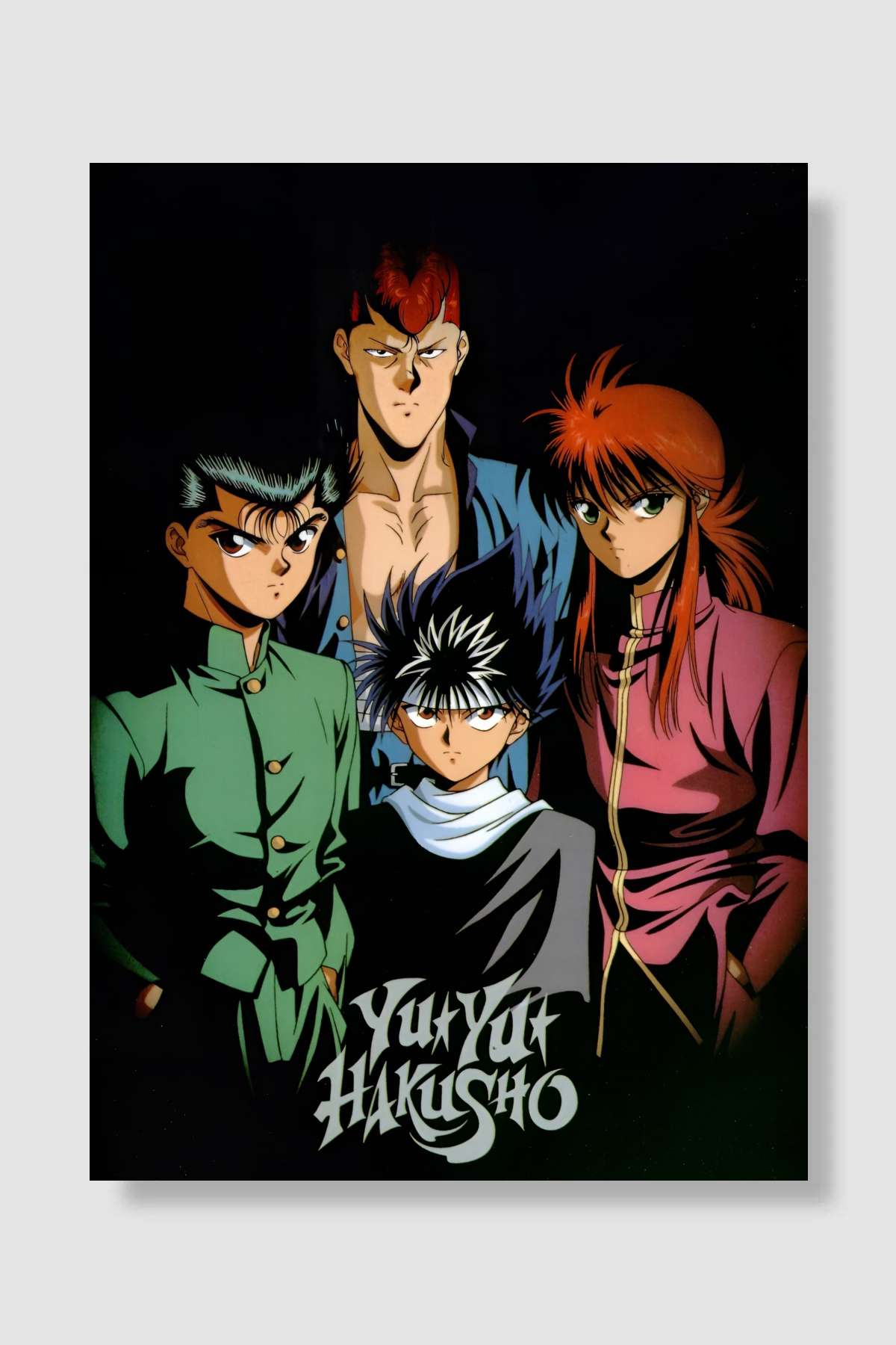 幽☆遊☆白書 Dizi Poster Çerçevesiz Yüksek Kalite Dizi Afiş Duvar Poster