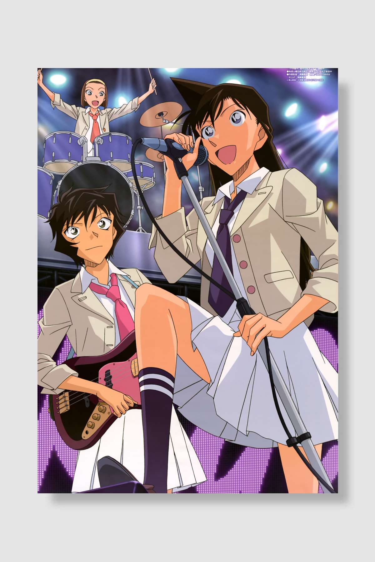 Dedektif Konan - 名探偵コナン Dizi Poster Çerçevesiz Yüksek Kalite Dizi Afiş Duvar Poster