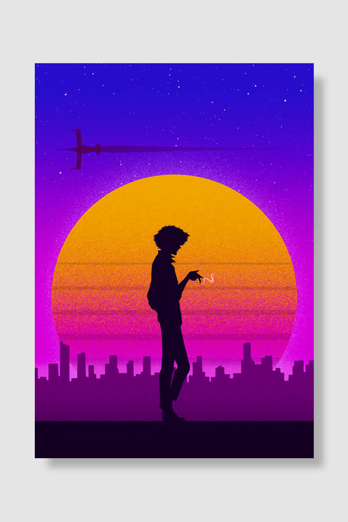Cowboy Bebop - カウボーイビバップ Dizi Poster Çerçevesiz Yüksek Kalite Dizi Afiş Duvar Poster