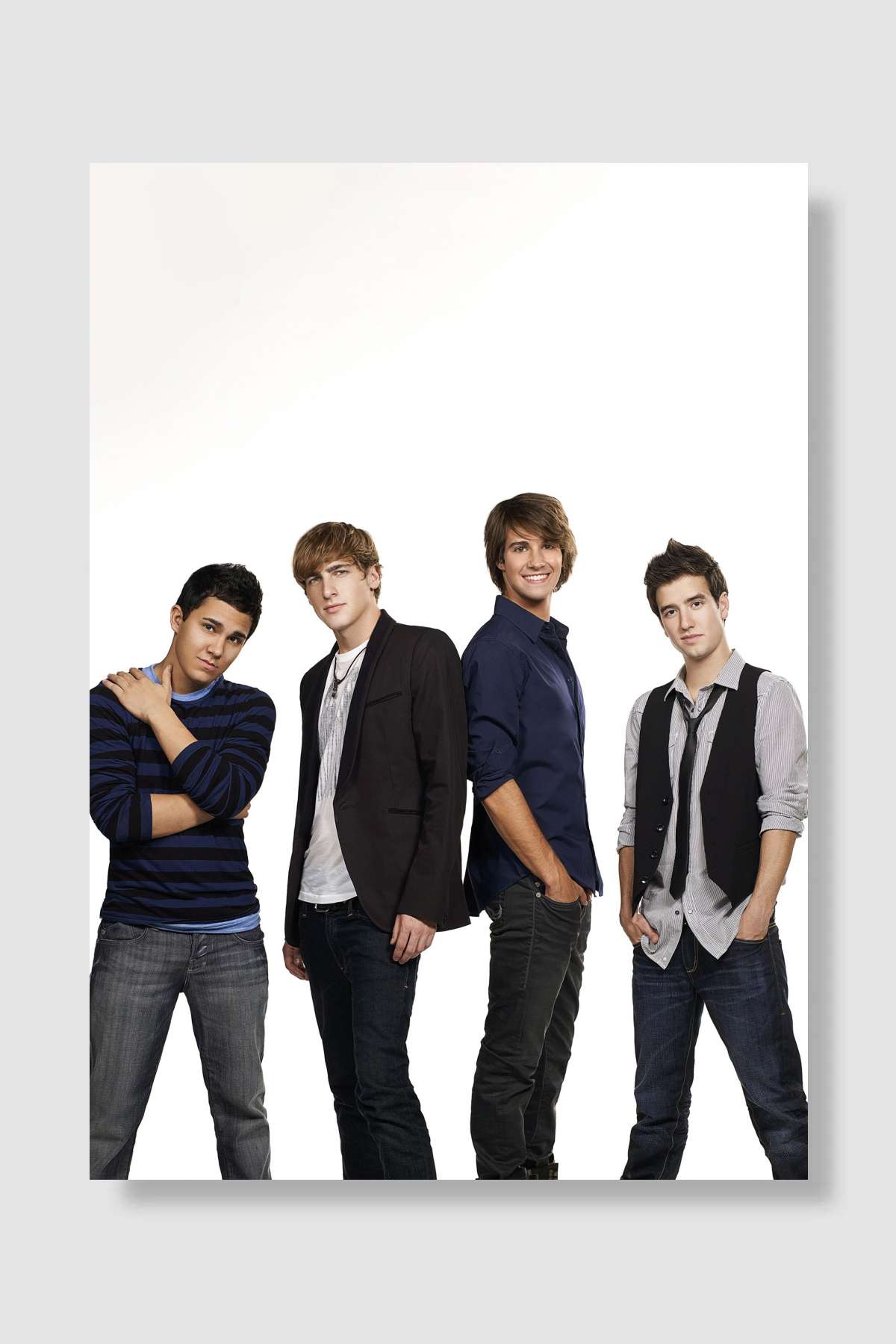 Big Time Rush Dizi Poster Çerçevesiz Yüksek Kalite Dizi Afiş Duvar Poster