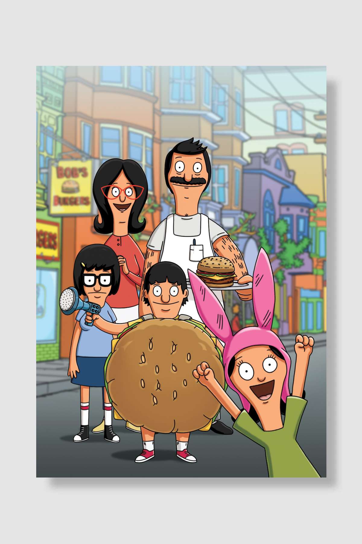 Bob's Burgers Dizi Poster Çerçevesiz Yüksek Kalite Dizi Afiş Duvar Poster