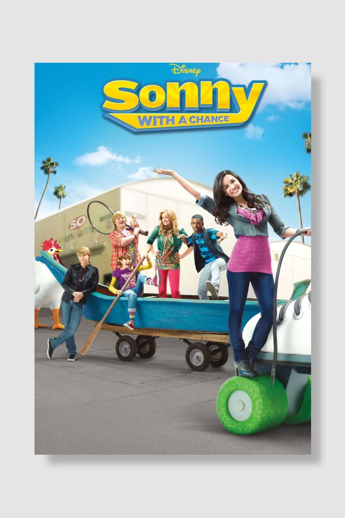 Sonny'nin Yıldızı - Sonny with a Chance Dizi Poster Çerçevesiz Yüksek Kalite Dizi Afiş Duvar Poster