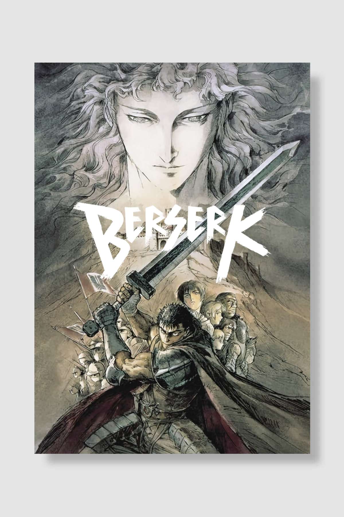 Berserk - 剣風伝奇ベルセルク Dizi Poster Çerçevesiz Yüksek Kalite Dizi Afiş Duvar Poster