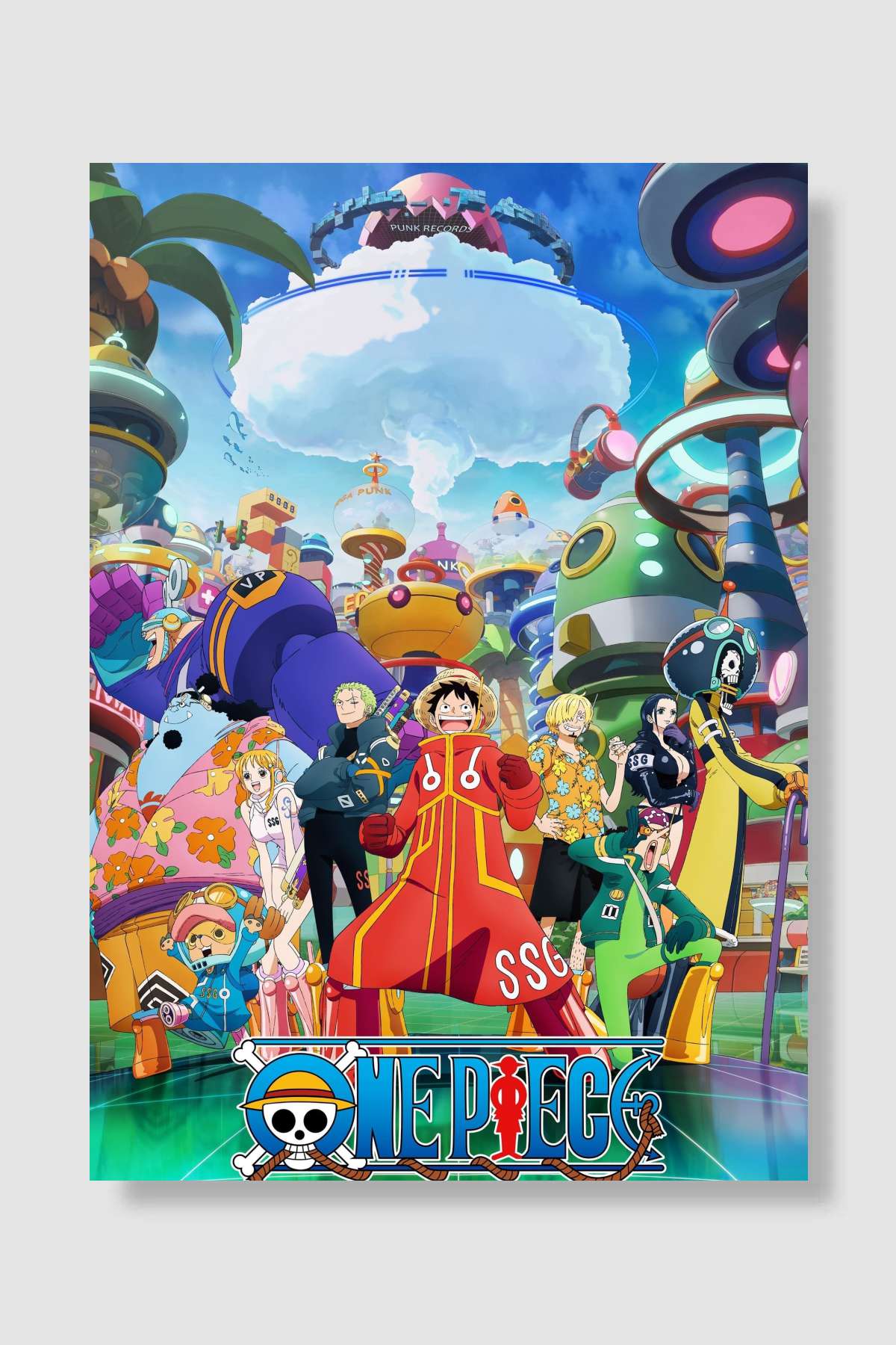 One Piece - ワンピース Dizi Poster Çerçevesiz Yüksek Kalite Dizi Afiş Duvar Poster
