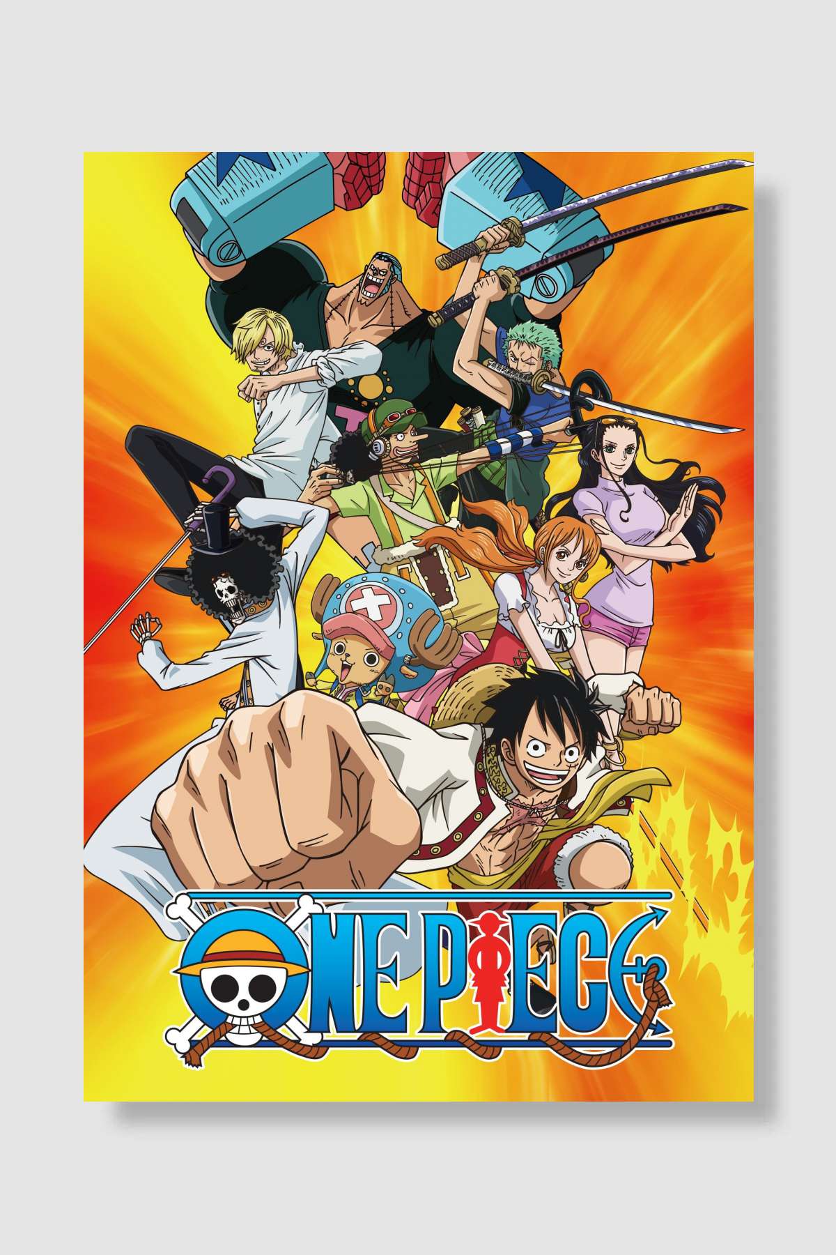 One Piece - ワンピース Dizi Poster Çerçevesiz Yüksek Kalite Dizi Afiş Duvar Poster