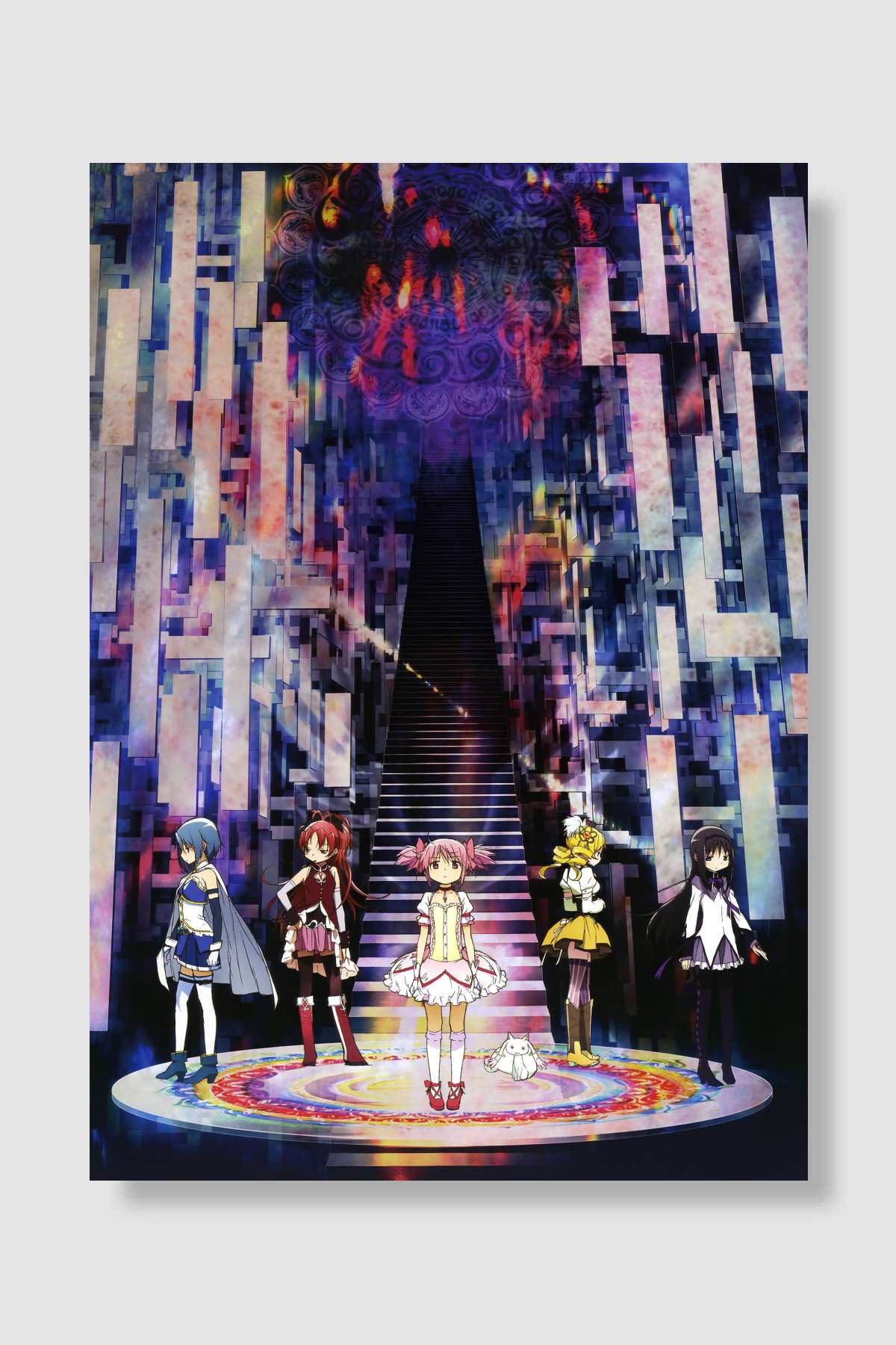 魔法少女まどか☆マギカ Dizi Poster Çerçevesiz Yüksek Kalite Dizi Afiş Duvar Poster