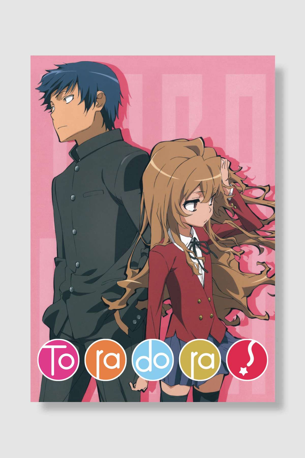 Toradora - とらドラ！ Dizi Poster Çerçevesiz Yüksek Kalite Dizi Afiş Duvar Poster