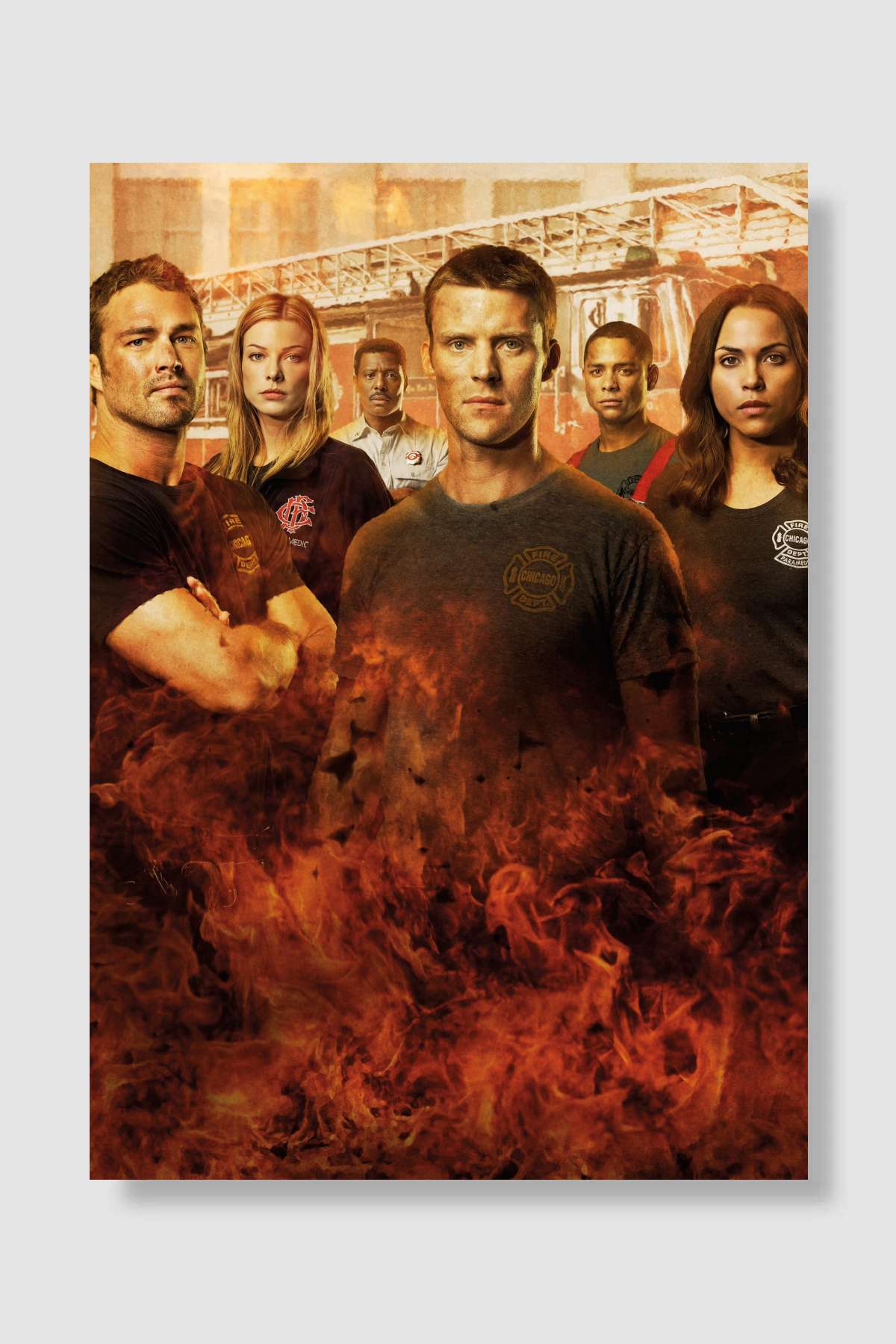 Chicago Fire Dizi Poster Çerçevesiz Yüksek Kalite Dizi Afiş Duvar Poster