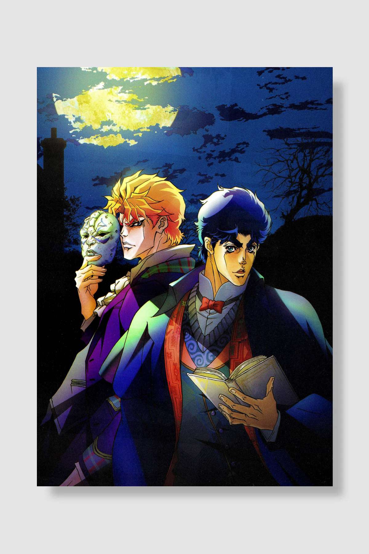 JoJo's Bizarre Adventure - ジョジョの奇妙な冒険 Dizi Poster Çerçevesiz Yüksek Kalite Dizi Afiş Duvar Poster