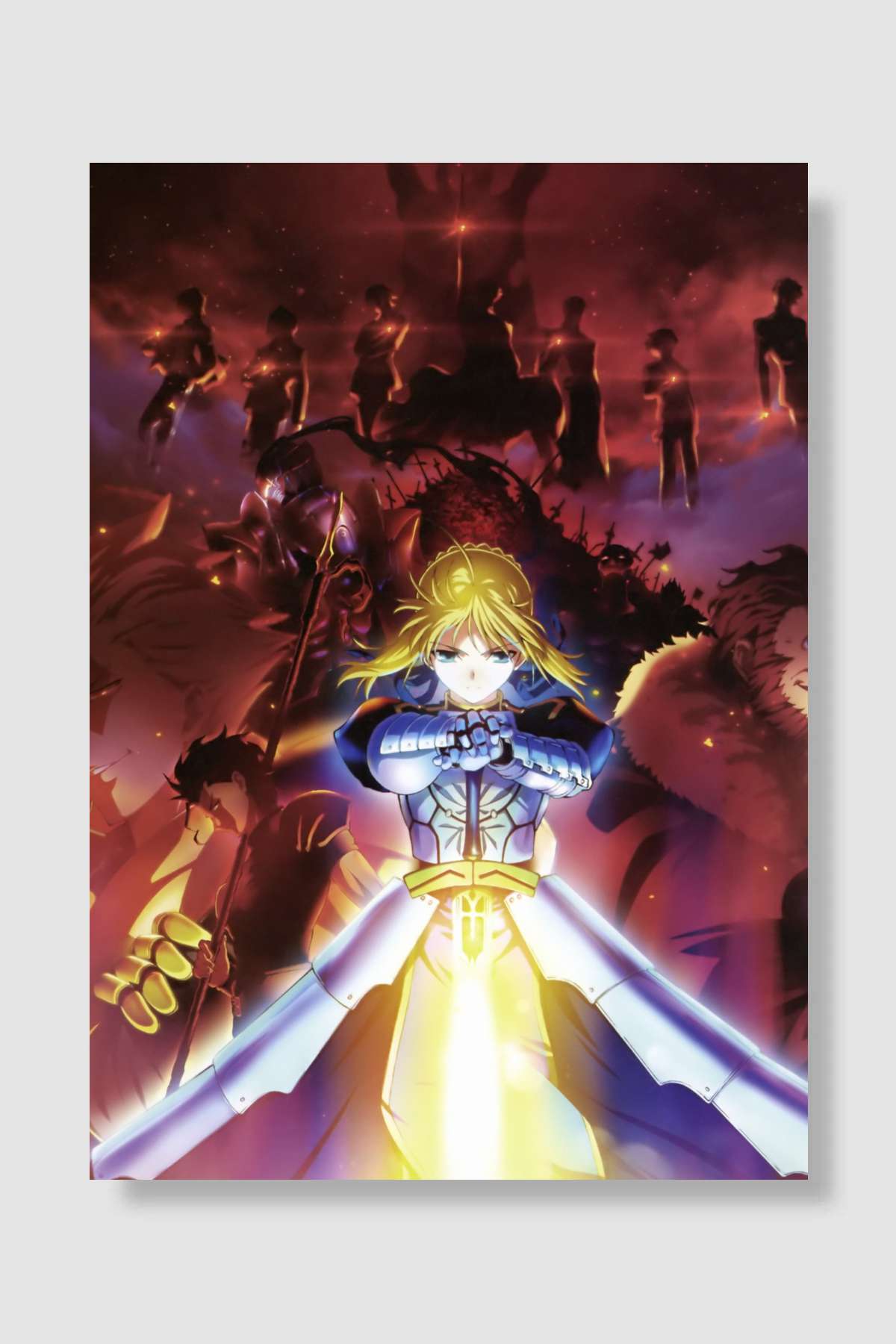 Fate/Zero Dizi Poster Çerçevesiz Yüksek Kalite Dizi Afiş Duvar Poster