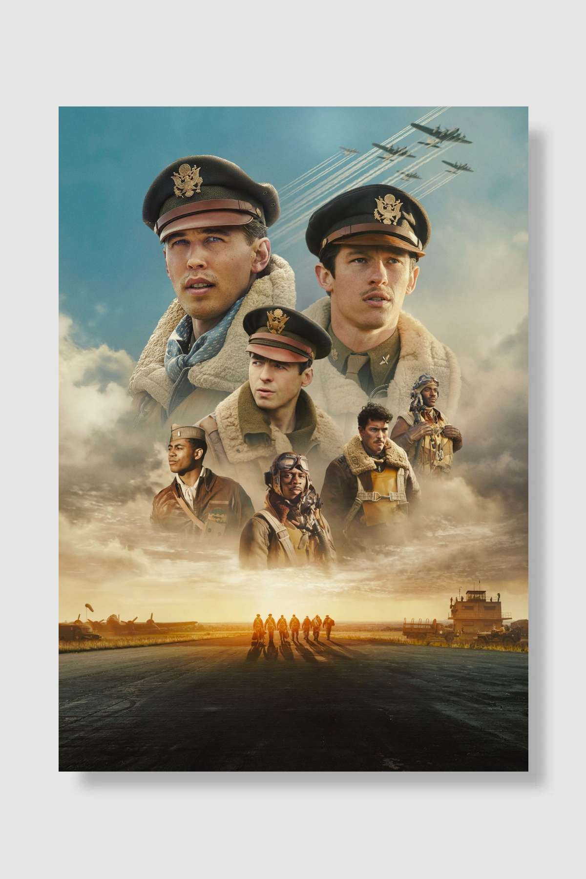 Masters of the Air Dizi Poster Çerçevesiz Yüksek Kalite Dizi Afiş Duvar Poster