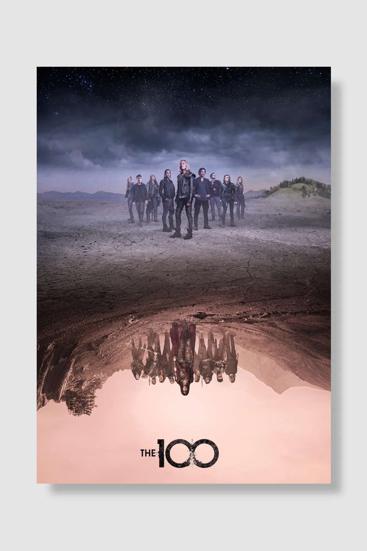 The 100 Dizi Poster Çerçevesiz Yüksek Kalite Dizi Afiş Duvar Poster